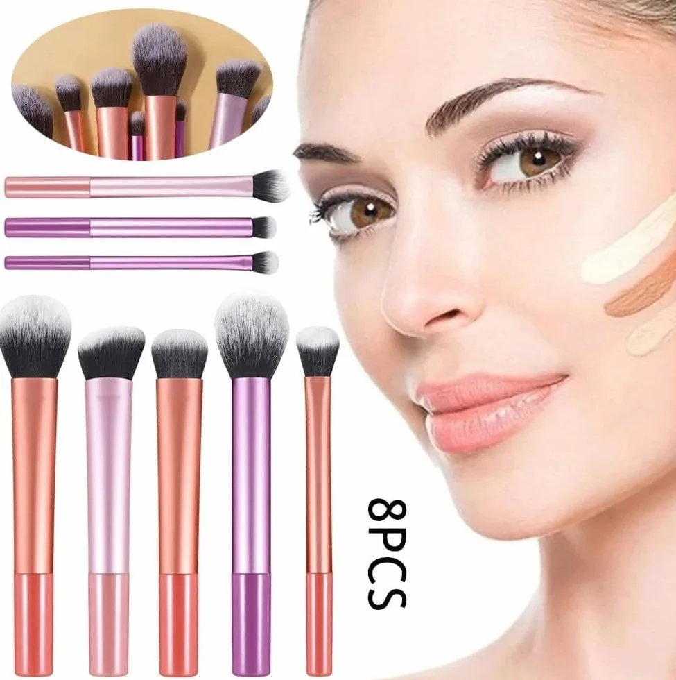 Real Techniques Lot de 8 pinceaux de maquillage professionnels