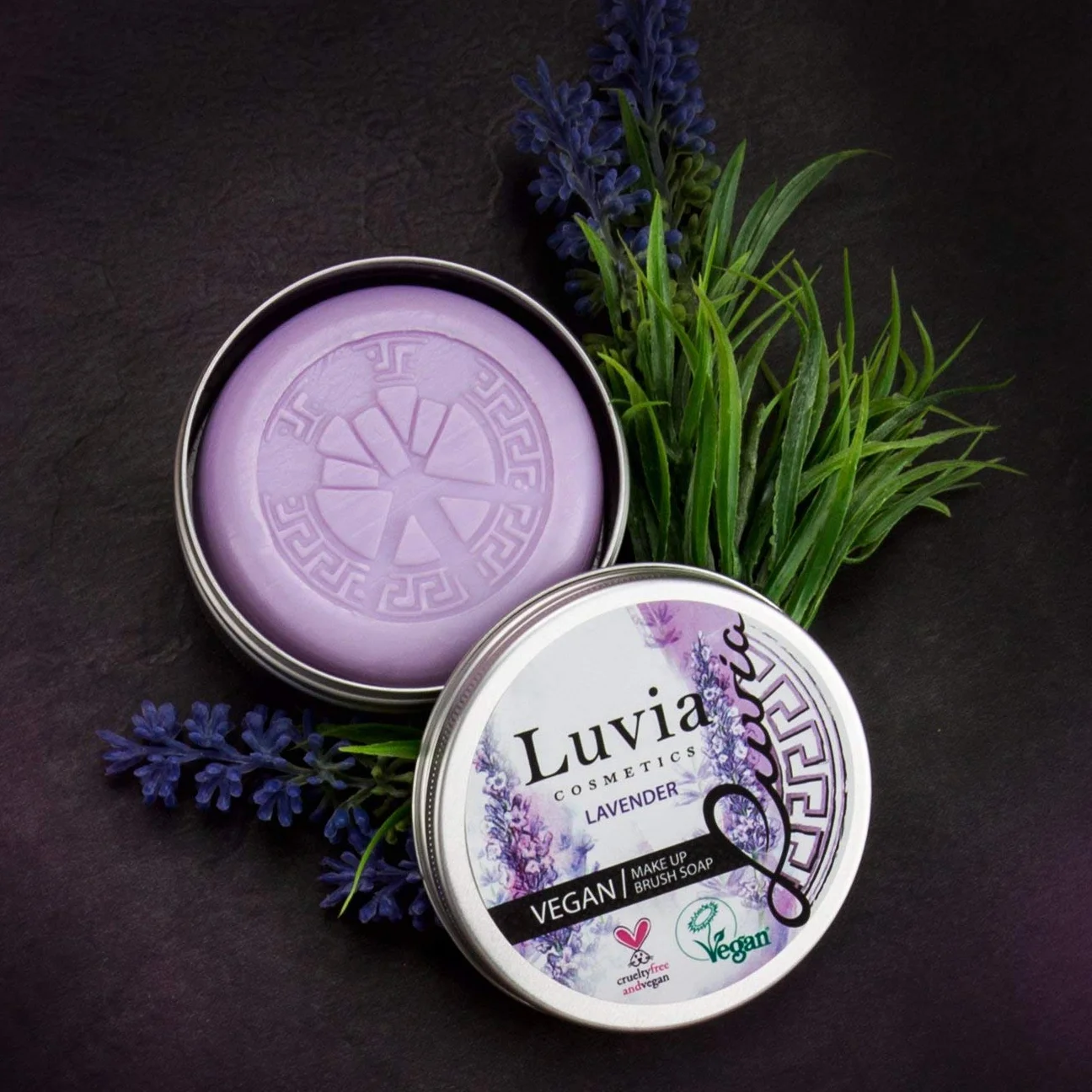 Luvia Nettoyant pour pinceaux de maquillage Savon 100 g XXL