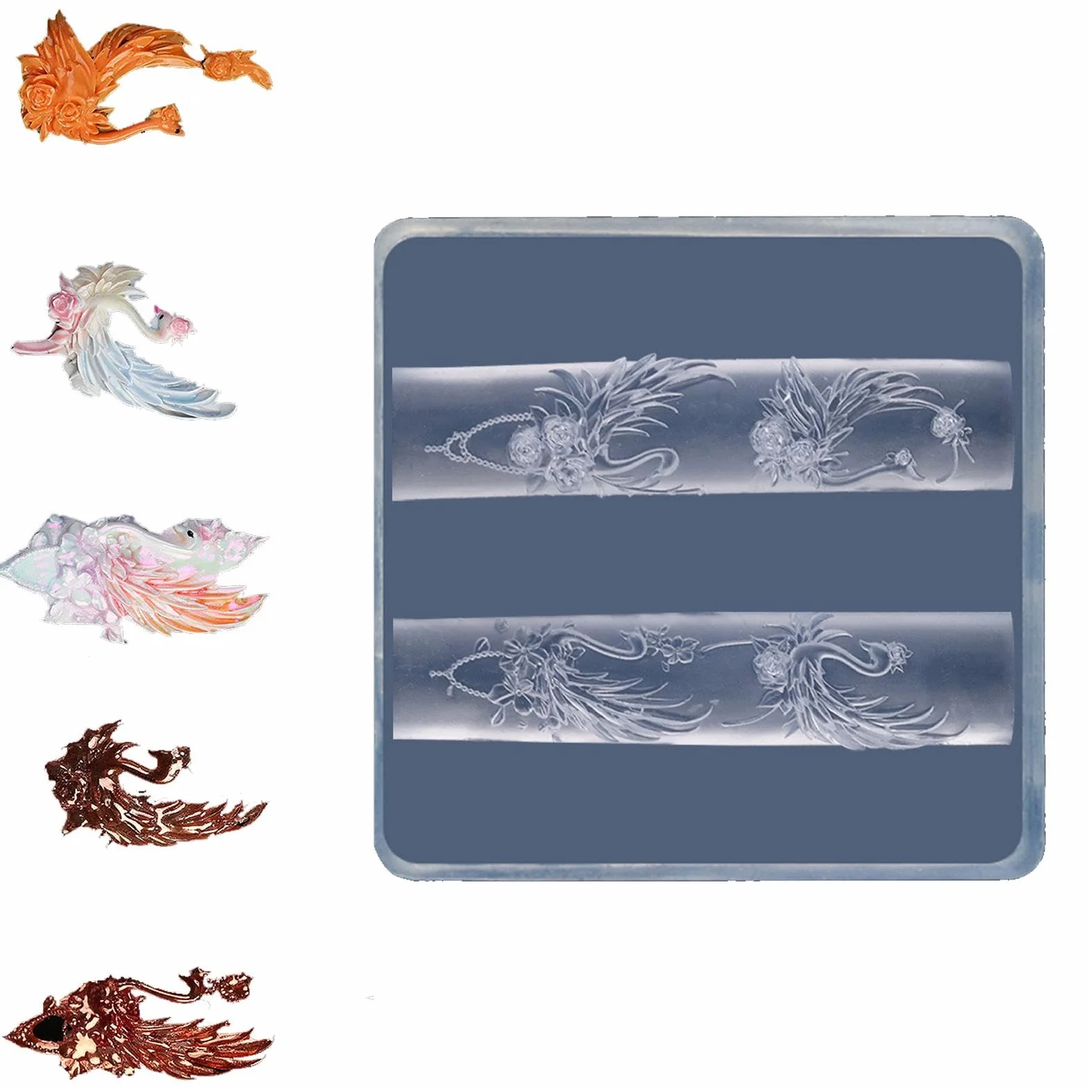 Nail Silicone Molds for Nail Decoration Resin Molds Nail Making Tools