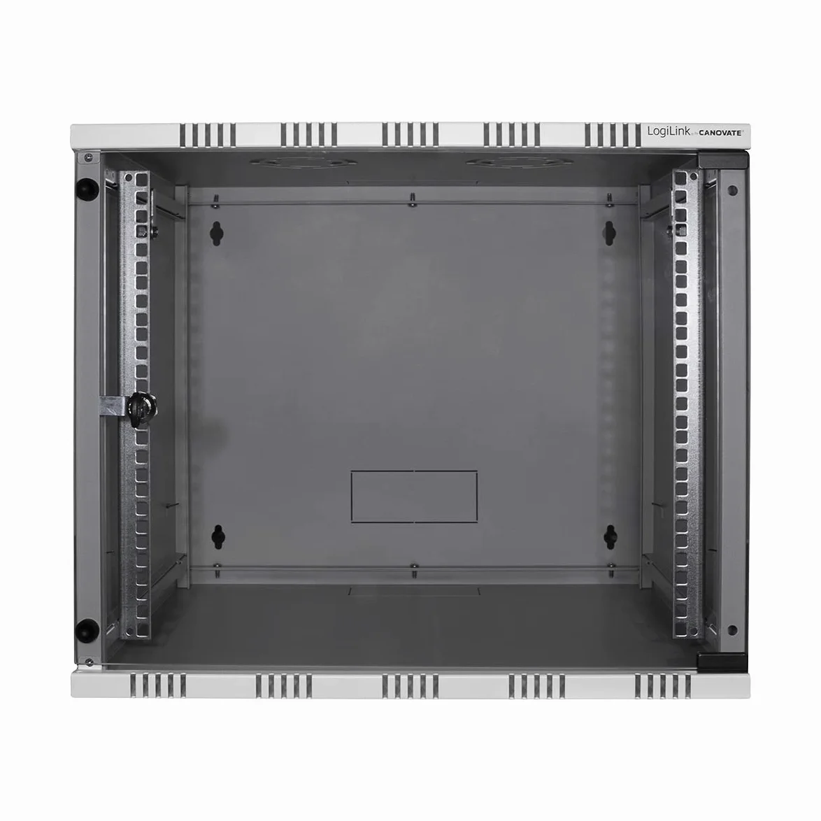 LogiLink W09A40G Rack monté sur le mur 9U 50kg Blanc étagère - Étagères (50 kg, Rack monté sur le mur, 9U, Blanc, 48,3 cm (19"), Acier)