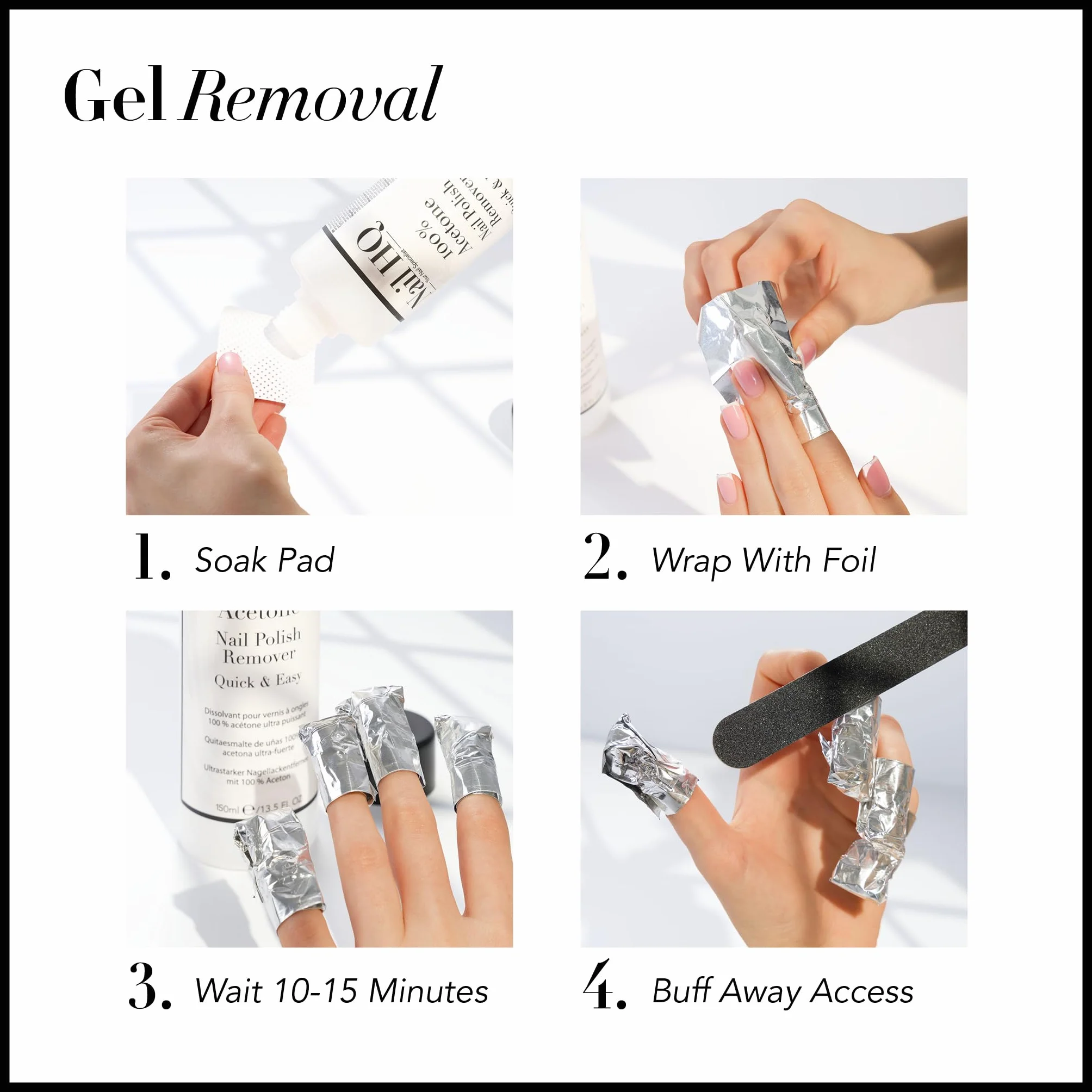 Nail HQ 100% Acetone Nail Polish Remover 150ml