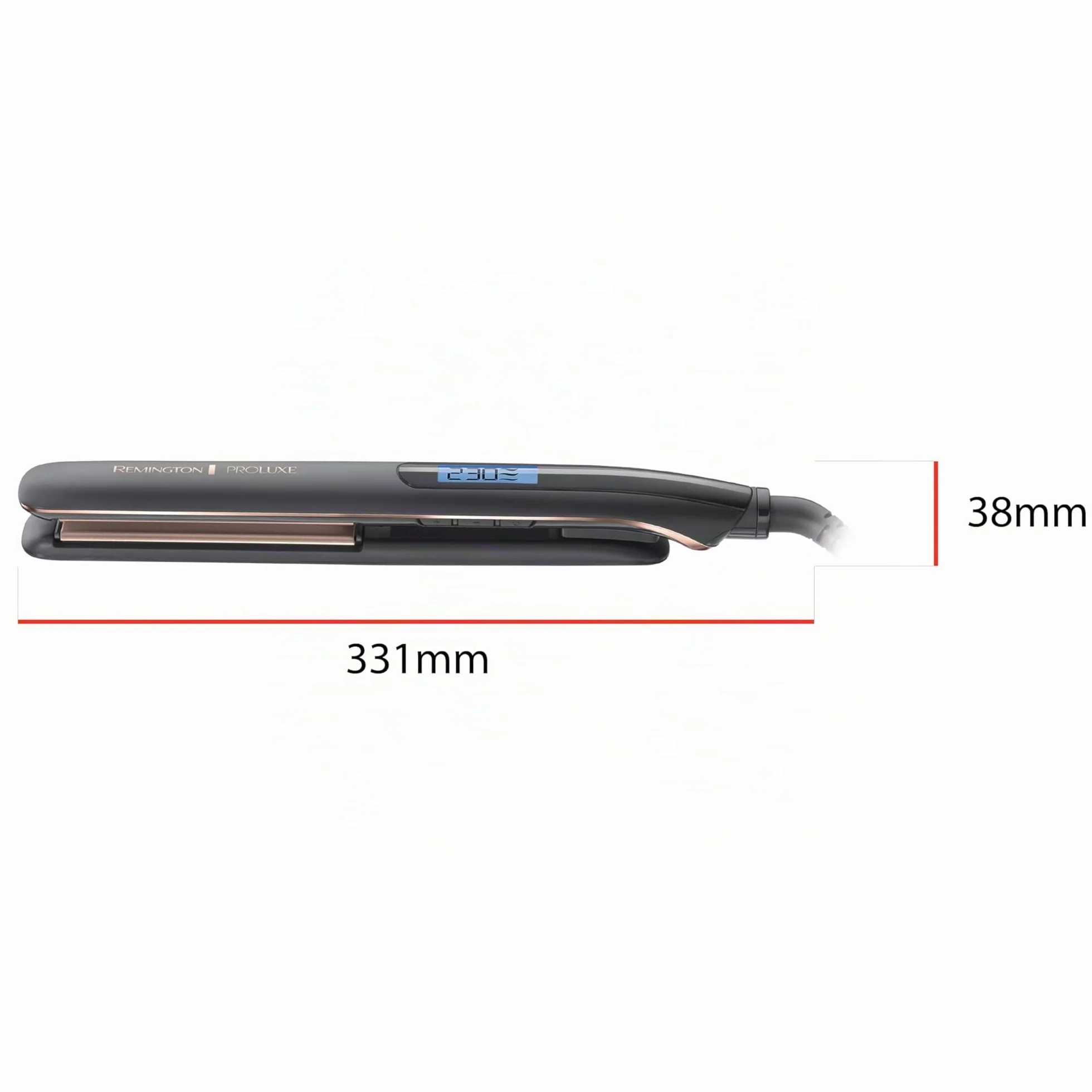 Remington Fer à Lisser PROluxe Midnight S9100B 110 mm Plaques en céramique OPTIheat