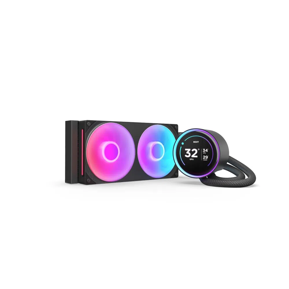 NZXT Kraken Elite 240 RGB - Refroidisseur CPU AIO 240mm, LCD - Noir