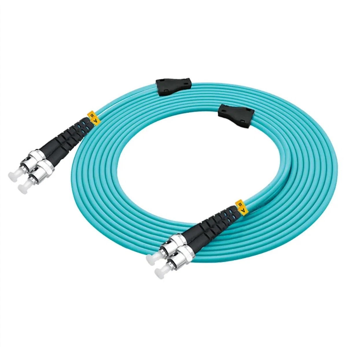 Blindé intérieur 200 mètres St-St Duplex 10 Gigabit 50/125 Câble Optique à Fibres multimode OM3 10 Go St à St Cavalier de Cordon de Patch
