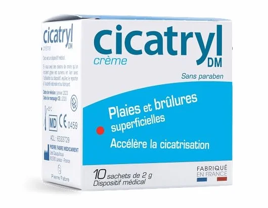 Crème Cicatrisante Dispositif Médical Plaies Brûlures Superficielles 10 x 2g