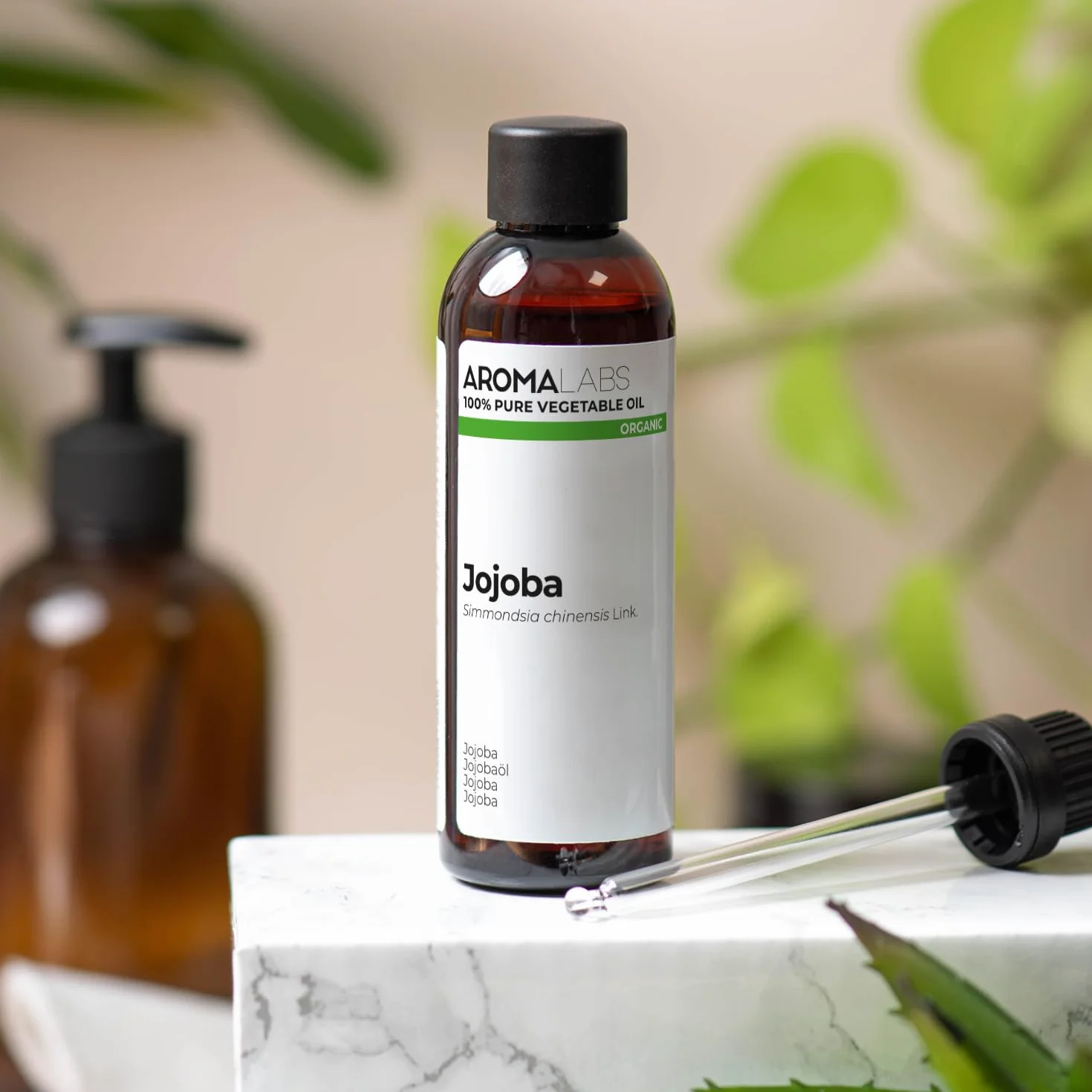Huile Végétale Vierge Jojoba BIO 100 mL Aroma Labs Certifiée Cosmos