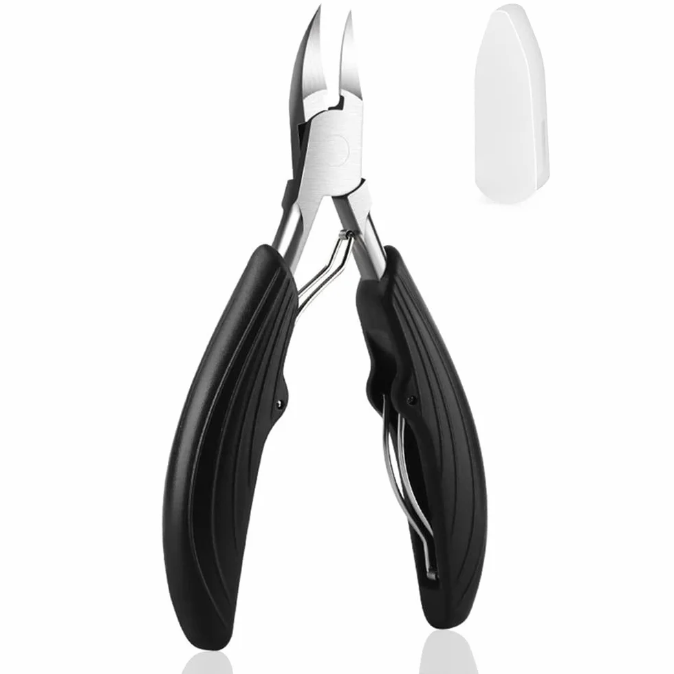Acier Inoxydable Coupe Ongle Pince à Ongle Professionnel Homme Femme Black