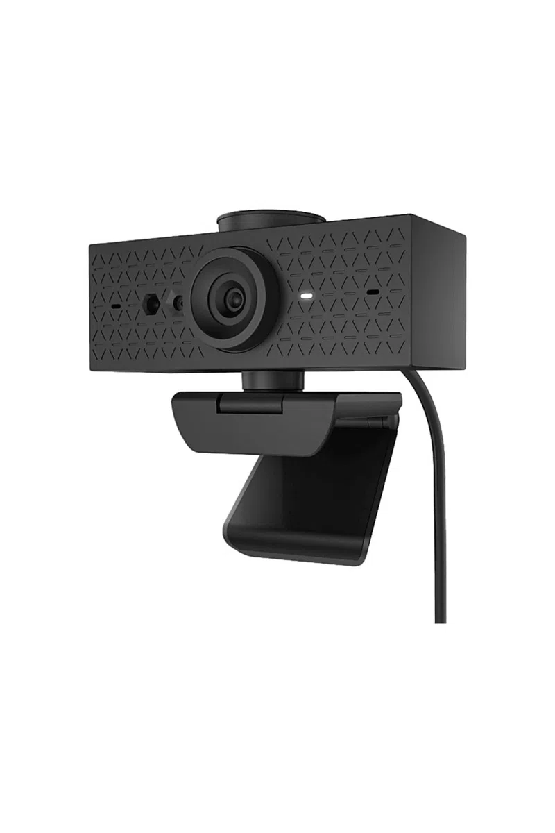 HP - PC 620 Webcam FHD 1080p, mise au point automatique, zoom numérique, rotation à 360°, champ de vision réglable, correction automatique de couleur et d'arrière-plan, compatible avec Zoom, couvercle