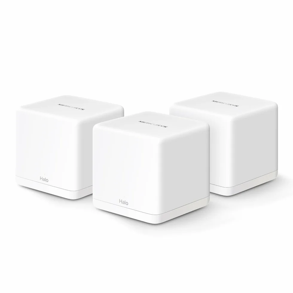 TP-Link Halo H1500X (3-Pack) Routeur WiFi 6 Mesh AX1500Mbps, Couverture 550 m², Bi-Bande