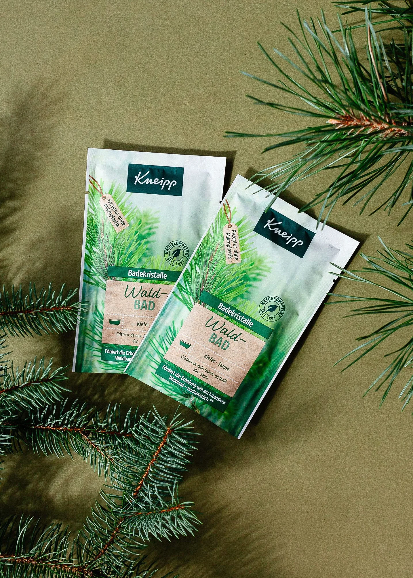 Kneipp Cristaux de bain bain forestier aux huiles essentielles de pin et sapin 60 g