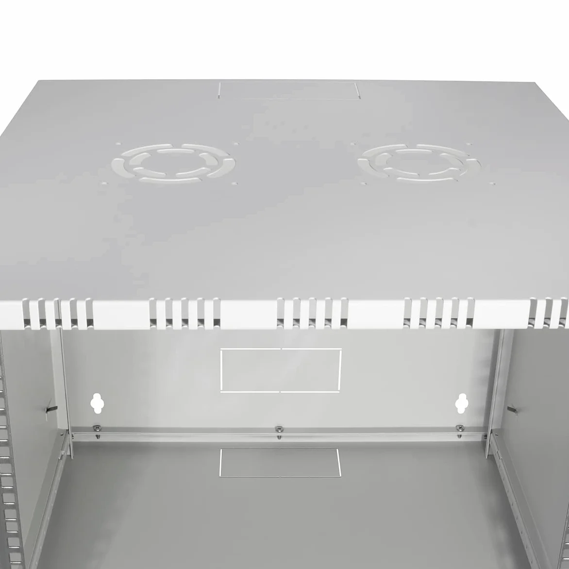LogiLink W09A40G Rack monté sur le mur 9U 50kg Blanc étagère - Étagères (50 kg, Rack monté sur le mur, 9U, Blanc, 48,3 cm (19"), Acier)