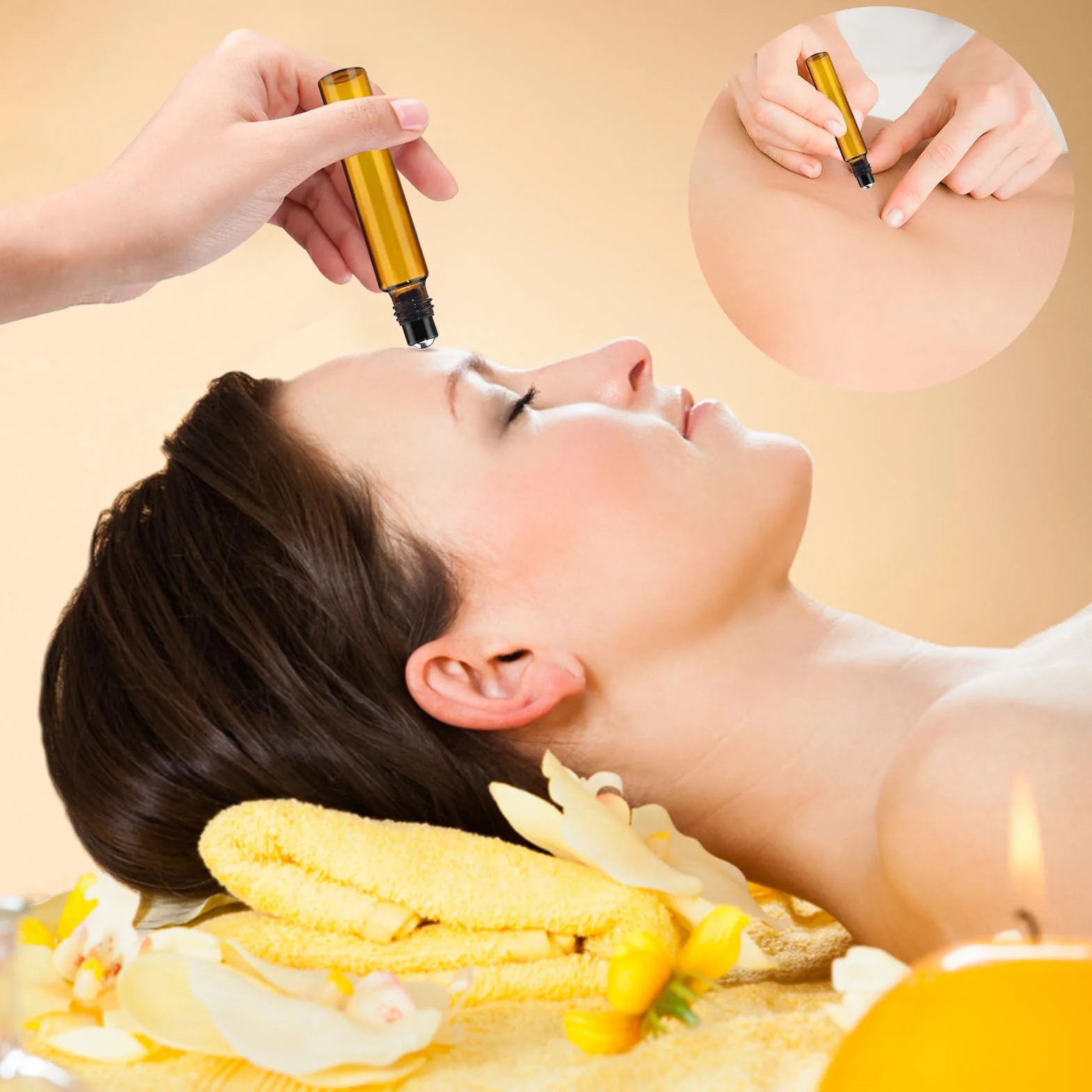 Bouteille Flacon Roll On Vide 10ml 30 Pièces Huiles Essentielles Aromathérapie Parfum
