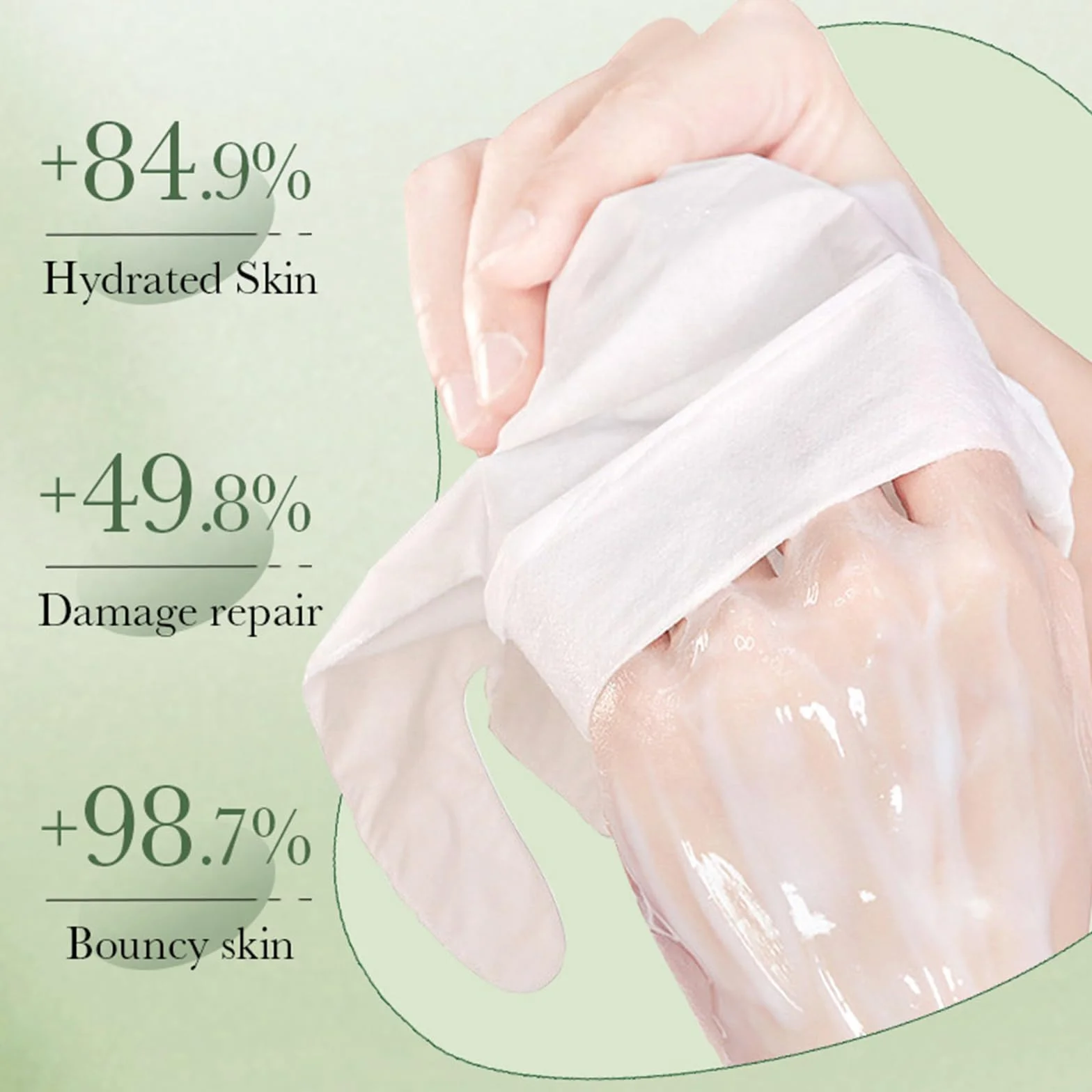 Masques Hydratants et Exfoliants pour les Mains à l'Extrait d'Avocat, Hand Mask Soin Mains Sèches