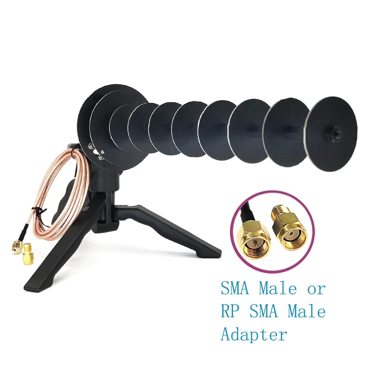 Antenne directionnelle Yagi WiFi 16 dBi 2,4 GHz améliorée pour ordinateur portable, ordinateur de bureau, carte réseau sans fil, adaptateur PCIE pour recevoir ou routeur pour transmettre le signal