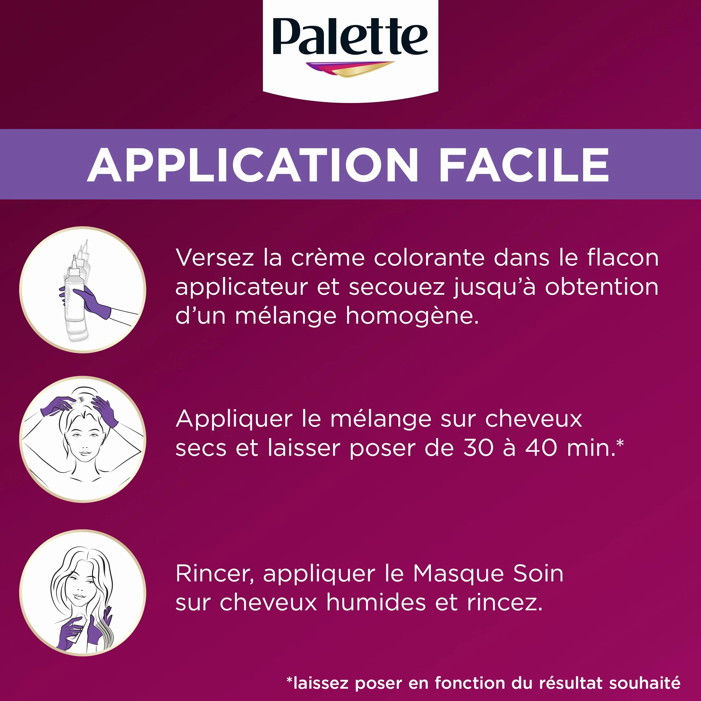Palette Coloration Permanente Crème Soin 4.65 Châtain Chocolat Couverture Cheveux Blancs Longue Durée