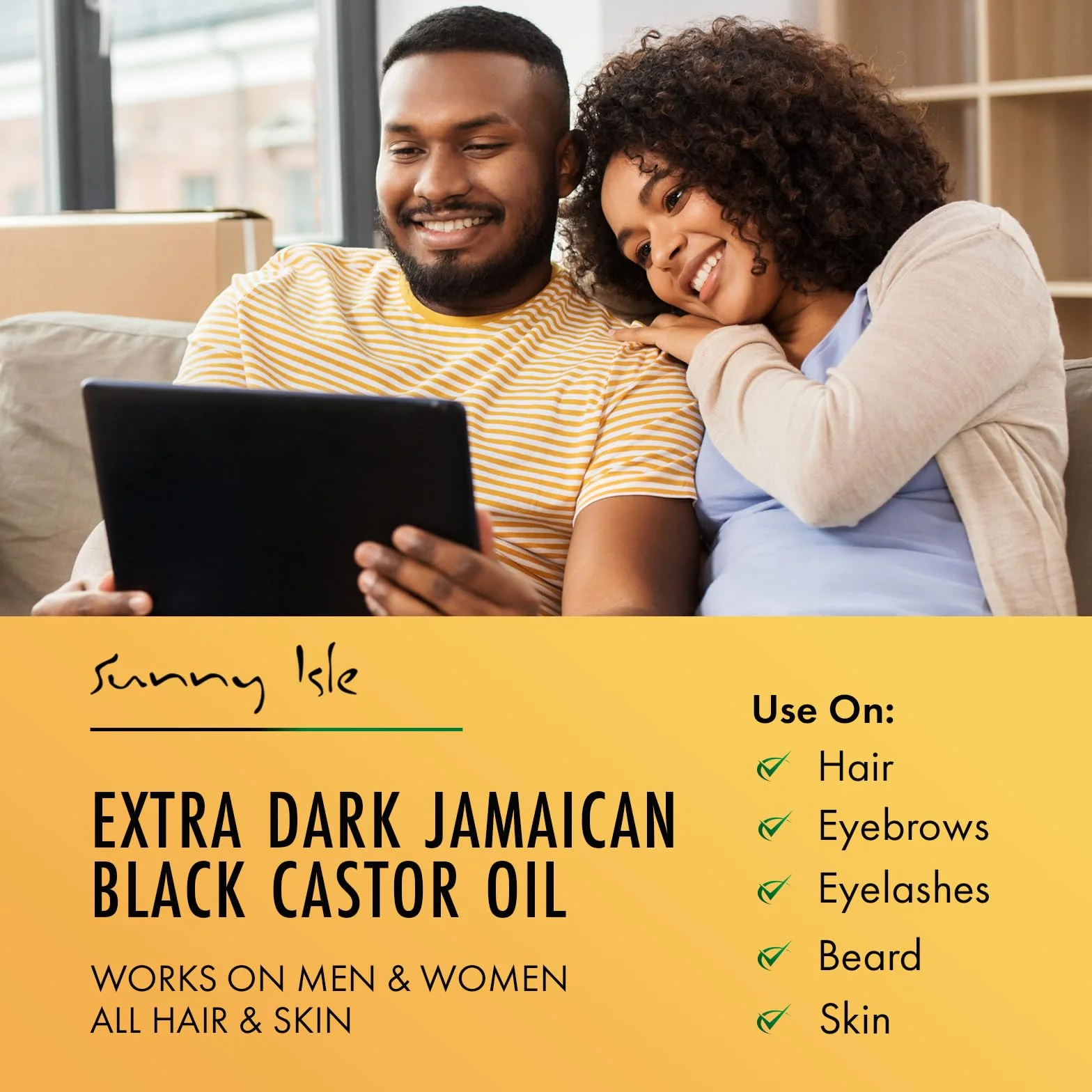 Sunny Isle Jamaican Extra Dark Huile de Ricin 236 ml