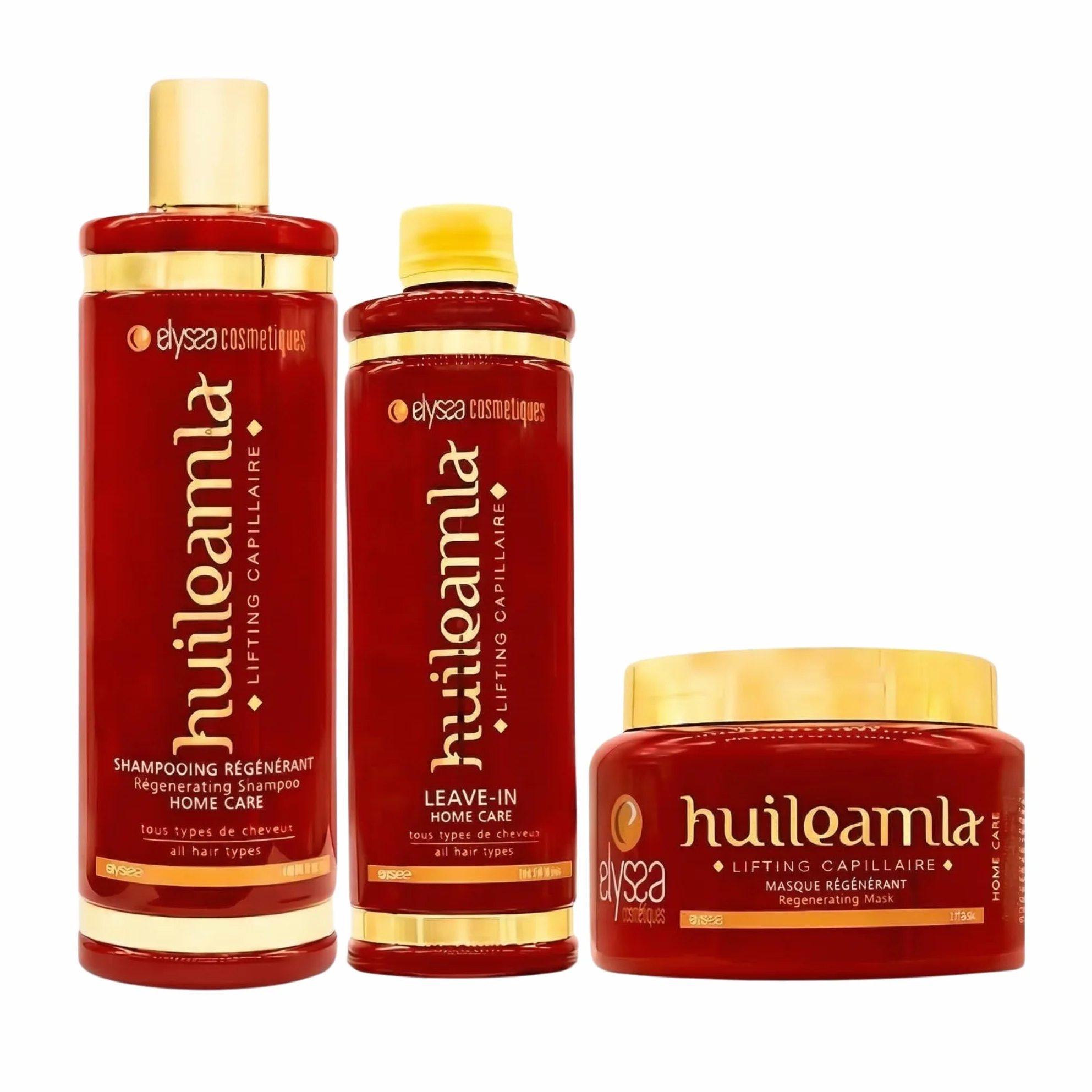 Kit Entretien Shampoing Sans Sulfate & Masque Soin Cheveux Indien Amla Plex 2x500ml + 300ml