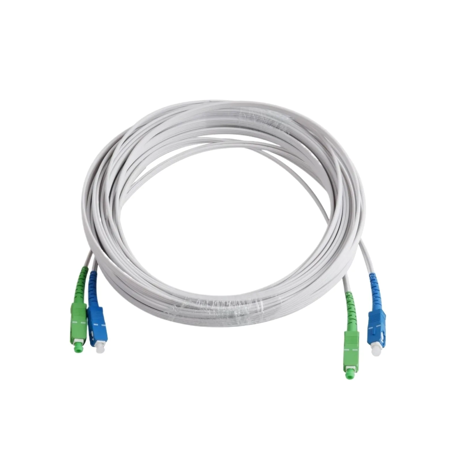 Fil d'extension optique SC UPC + à UPC +, fil de cuir intérieur monomode à 2 cœurs, câble à Fiber optique de 100M/120M/150M/200M/300M(200M)