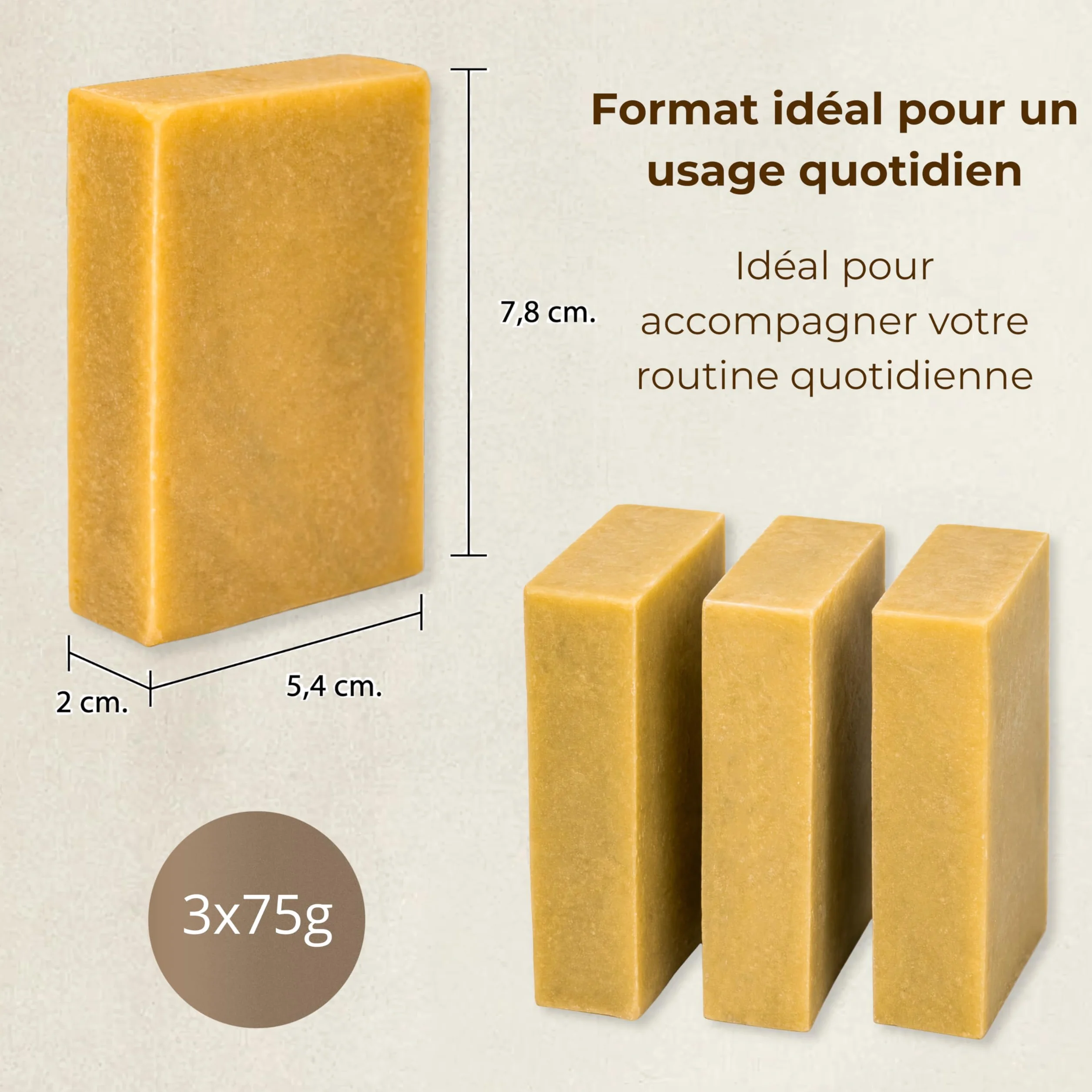 Savon au Soufre Anti Acné Visage 3 x 75g – Nettoyant Peau Grasse et Mixte