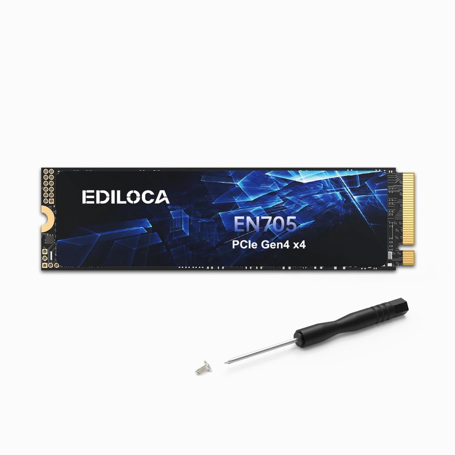 Ediloca EN705 SSD 500 Go PCIe Gen4, NVMe M.2 2280, jusqu'à 4300 Mo/s, Disque SSD Interne, Cache SLC Dynamique, Compatible avec PS5, Ordinateurs Portables et PC de Bureau