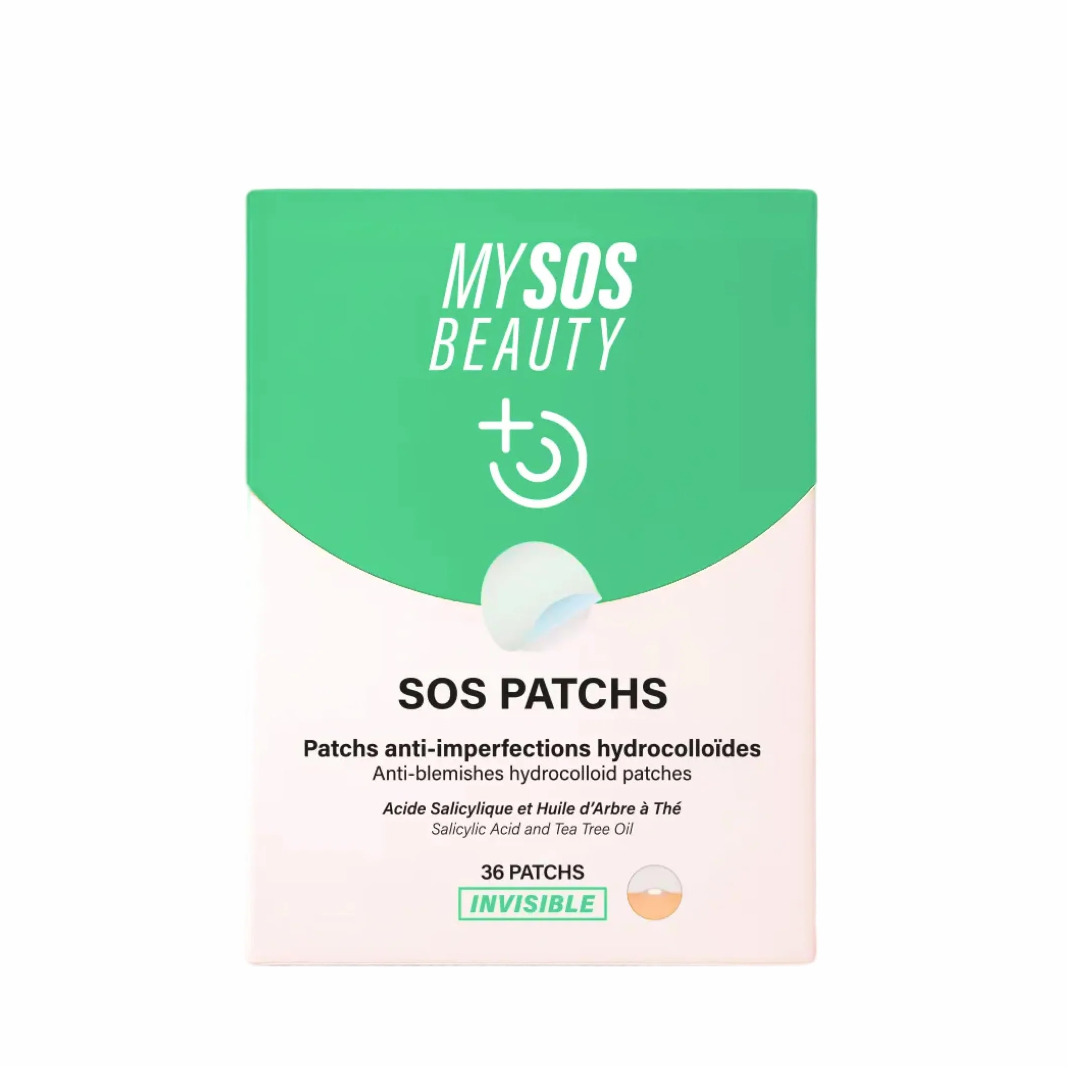 My SOS Beauty Pack de 36 Patchs Hydrocolloïde Anti-Boutons Invisible
