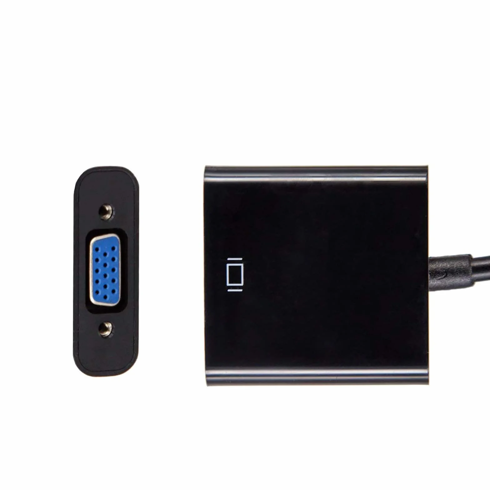 Adaptateur HDMI vers VGA 1080p Actif mâle vers Femelle Convertisseur pour PC Moniteur Projecteur HDTV Xbox Noir