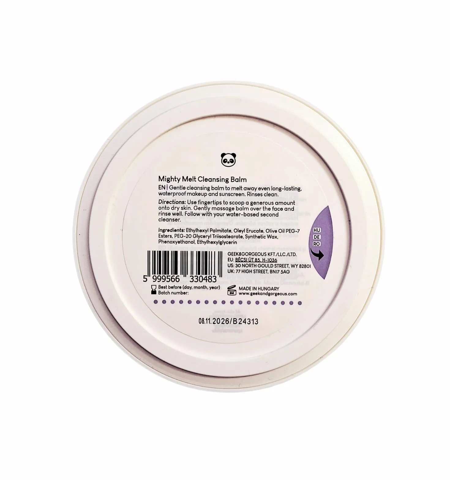 Geek & Gorgeous Mighty Melt Cleansing Balm Baume Nettoyant 98 ml