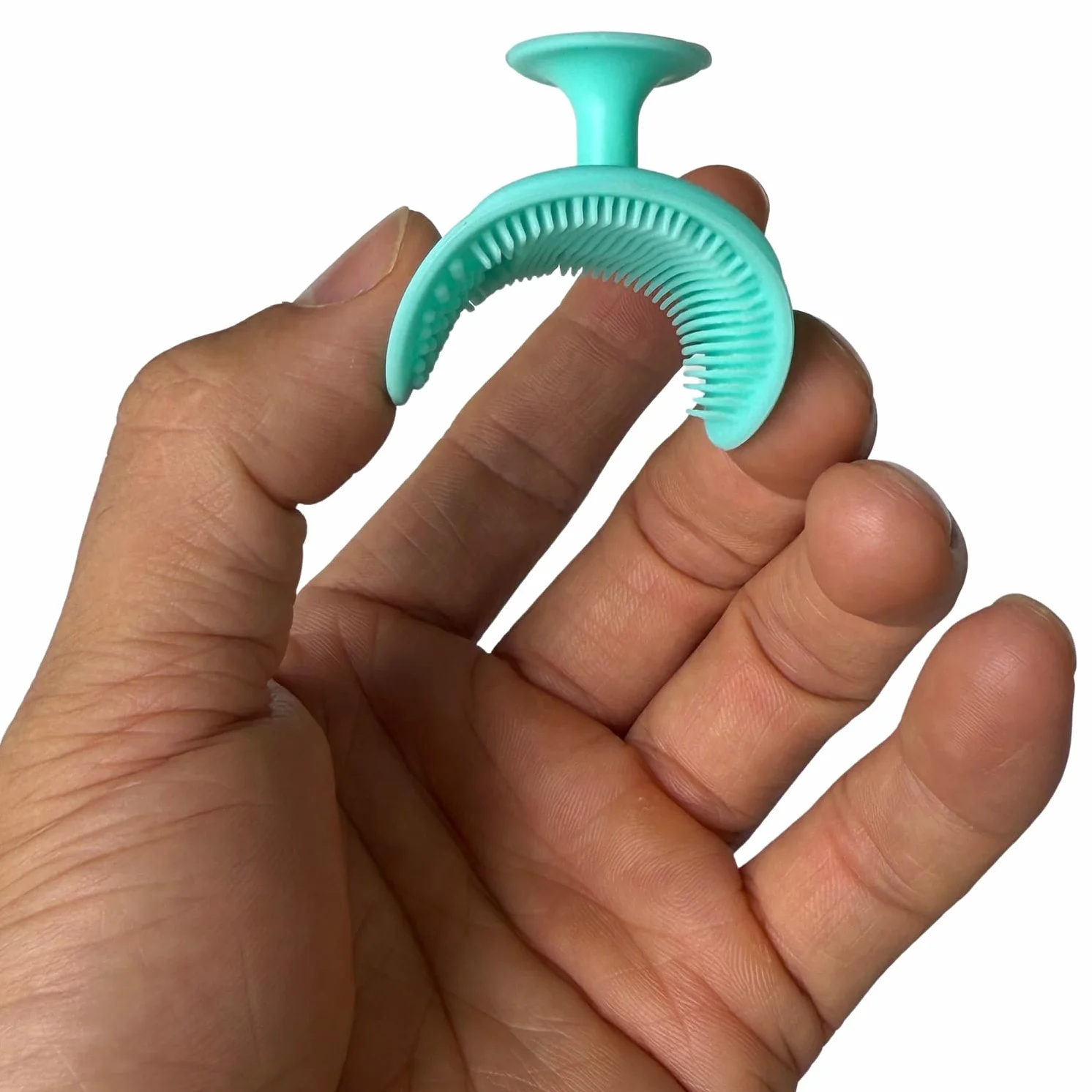 Brosse visage manuelle silicone exfoliante pour adulte bain cuir chevelu bébé massage Cradle Cap souple Bleu Rose Vert
