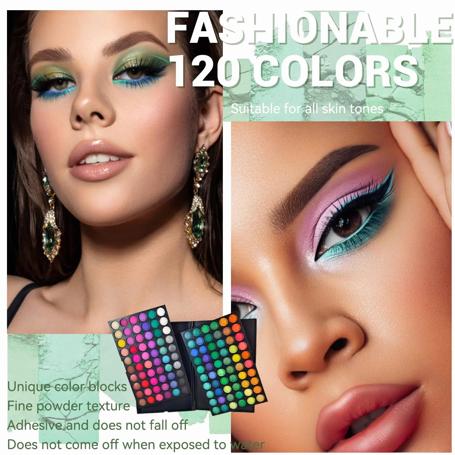 Palette Fards à Paupières 120 Couleurs - Palettes de Maquillage Yeux Professionnel