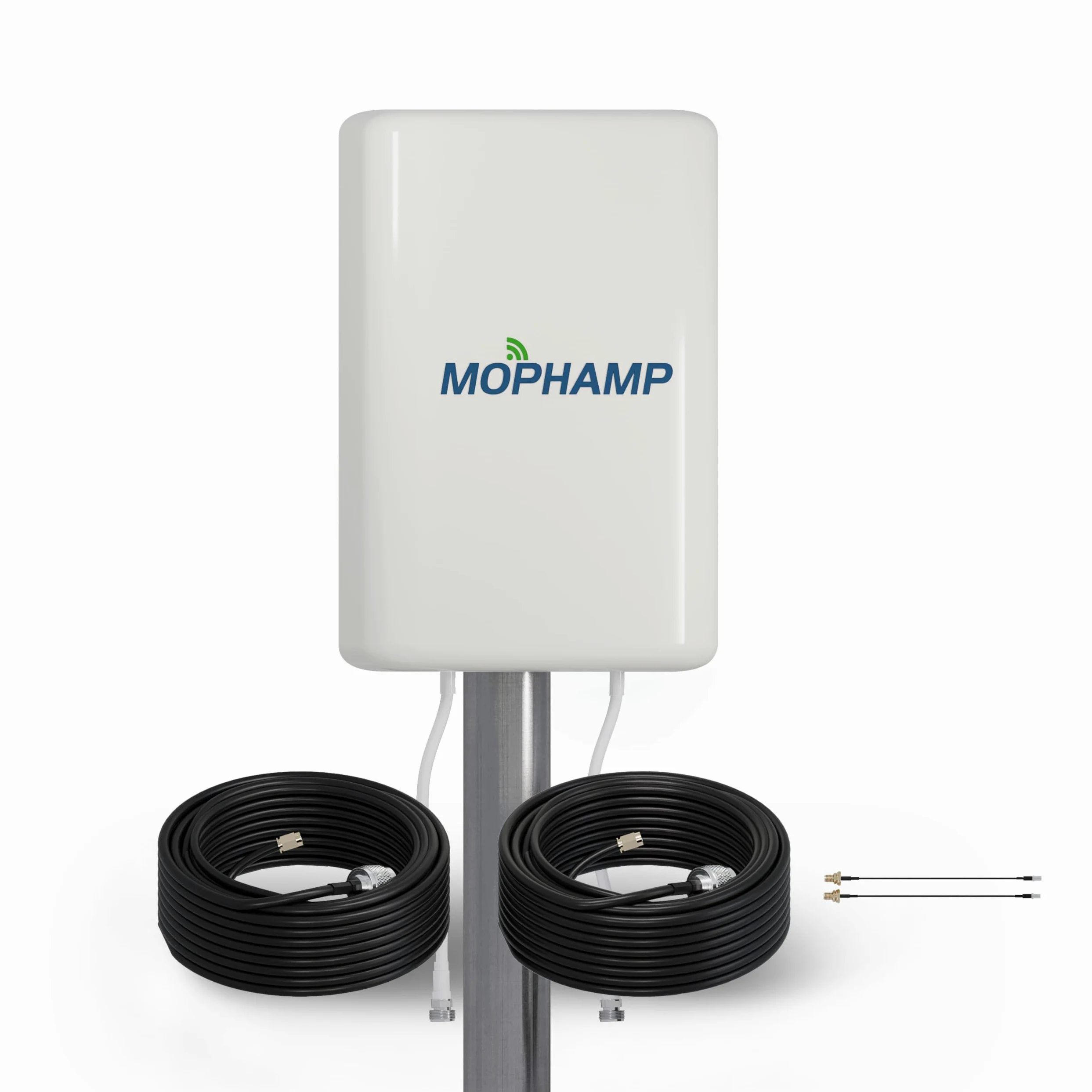 Antenne panneau MIMO 4G 5G extérieur avec double câble de 9,8 m et adaptateurs SMA-TS9 fonctionne avec routeurs, modems, points d'accès | Kit standard
