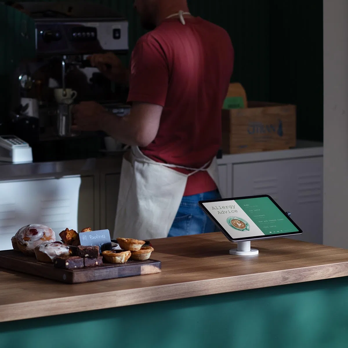 Bouncepad Core Desk – Support de Tablette antivol Compatible avec iPad et Autres tablettes (Noir)