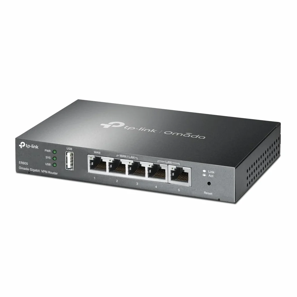 TP-Link Point d'Accès WiFi Contrôleur de Cloud 2 Ethernet Ports, PoE Port USB Accès Cloud contrôleur réseau, Contrôleur Logiciel Administration Via Le Cloud (OC200) & ER605 Routeur VPN Omada Gigabit