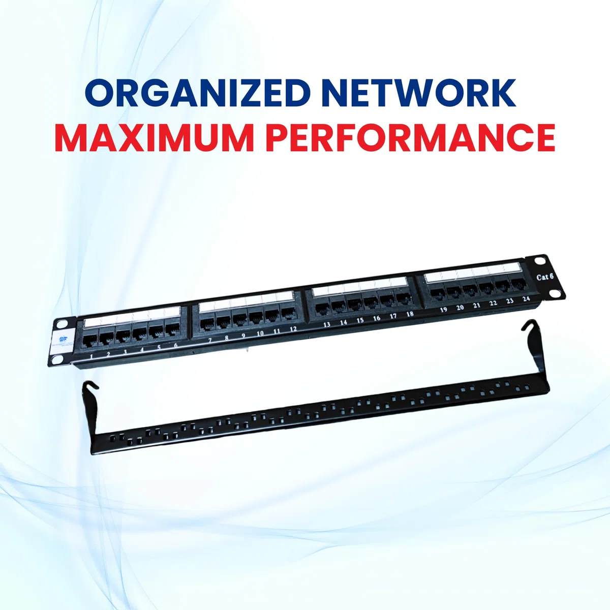 Le panneau de brassage Cat6 à 24 ports offre une assurance certifiée UL pour une gestion efficace et une performance fiable avec notre panneau de brassage Ethernet à 24 ports