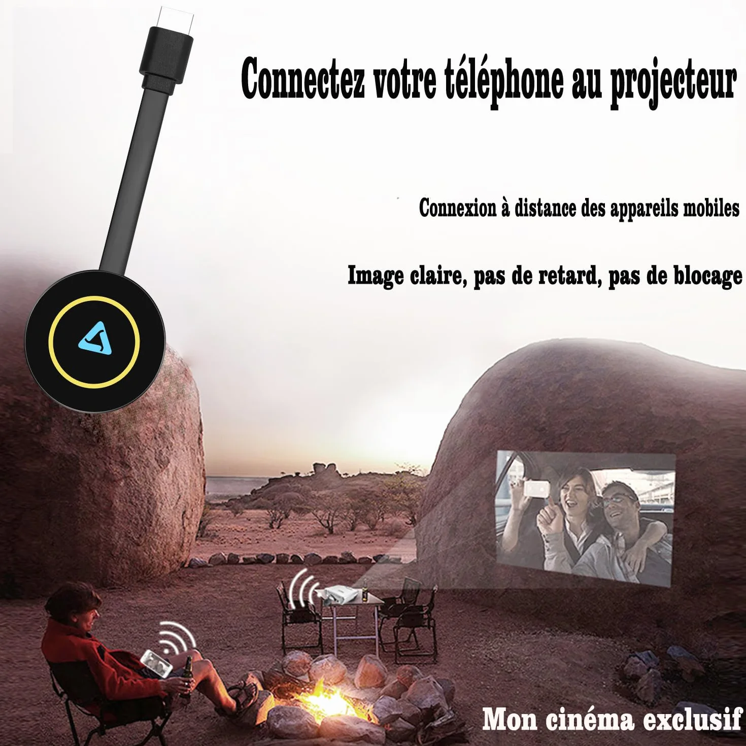 Miracast HDMI Dongle Wireless 2.4GHz Compatible iPhone iPad Android