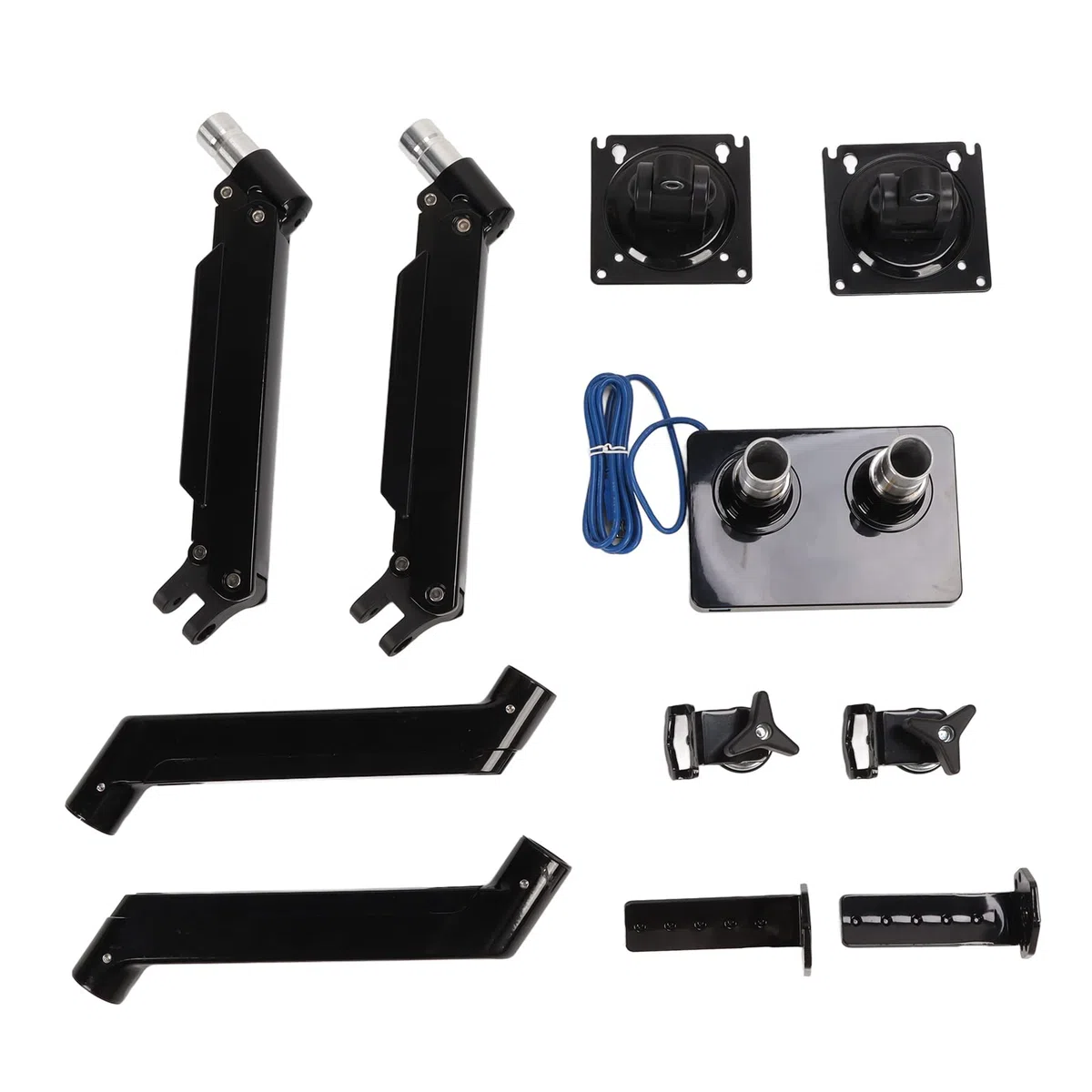 Aramox Support pour Double Moniteur, 22 à 32 Pouces, Bras Ergonome Robustes