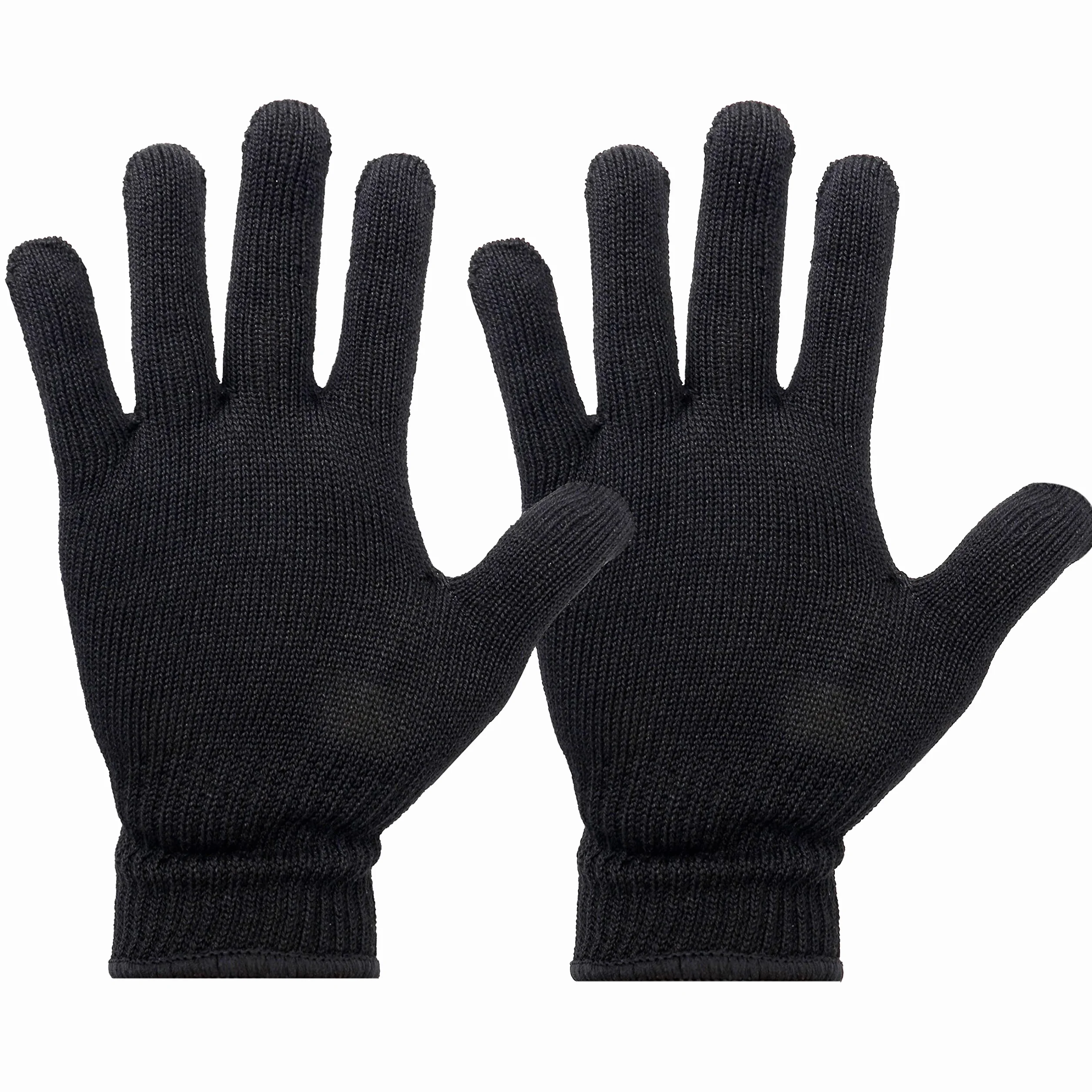 Yoosso Lot de 2 gants résistants à la chaleur, protection fer à friser, outil capillaire noir