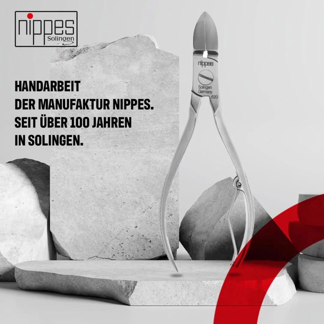 Nippes Solingen Pince à pédicure en acier inoxydable nickelé 13 cm