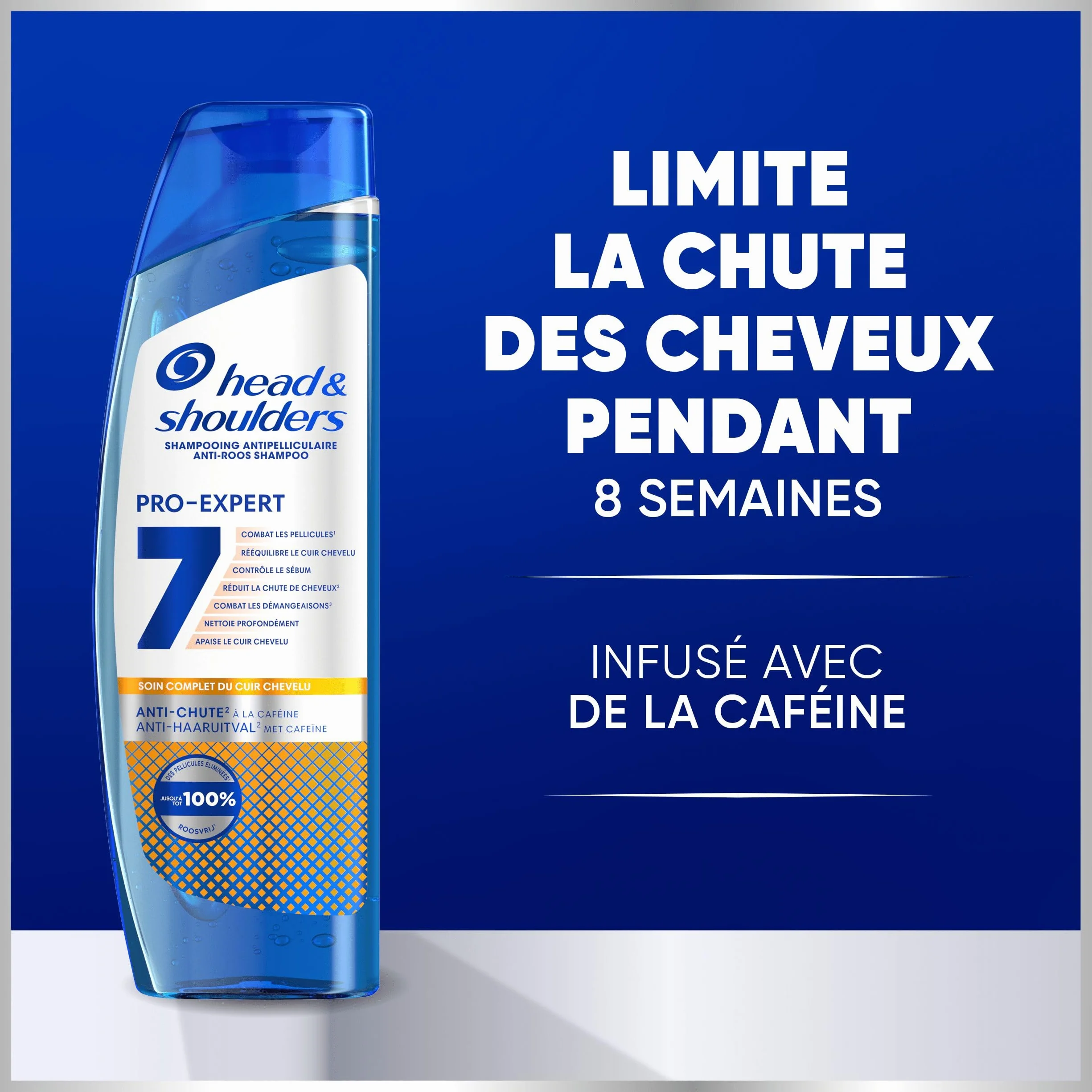 Head & Shoulders Pro-Expert 7 Shampoing Antipelliculaire Anti-chute À La Caféine 6x250ml