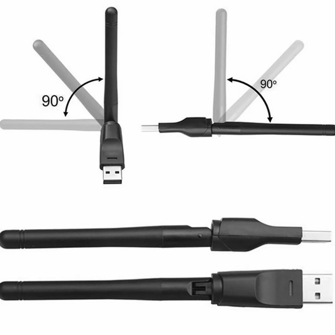 Clé USB sans fil WiFi RT5370 150 Mbps pour MAG 254 250 255 270 275 IPTV Set-Top Box, Jynxbox, Linkbox, Raspberry Pi, PC portables de bureau, pour Win7, Win8, Mac OS, Linux