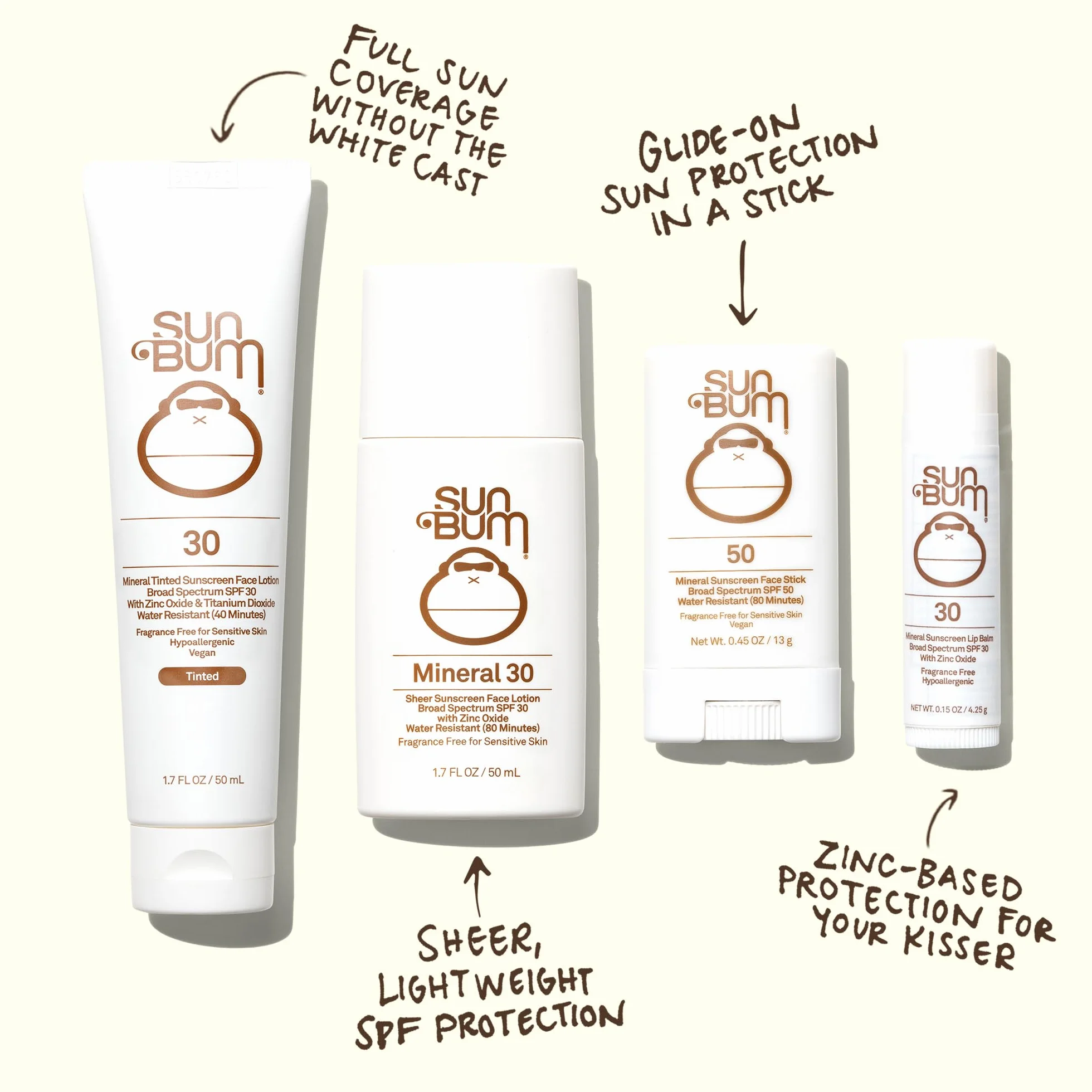 Crème solaire teintée minérale SPF 30 Sun Bum Protection large spectre UVA/UVB 48,2 g