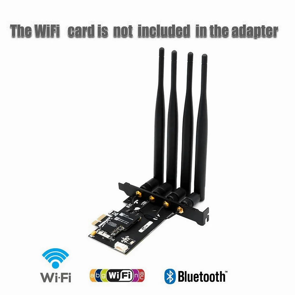 LeHang BCM94360CD BCM94331CD Adaptateur de Carte WiFi 4.0 Bluetooth vers PCI-E x1 (36 Broches) pour PC/Hackintosh