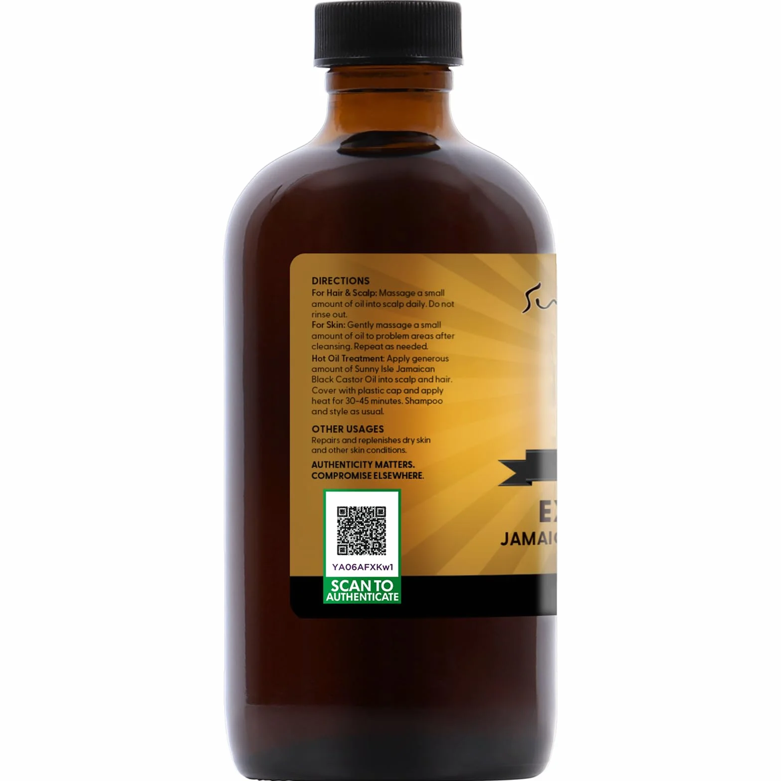 Sunny Isle Jamaican Extra Dark Huile de Ricin 236 ml