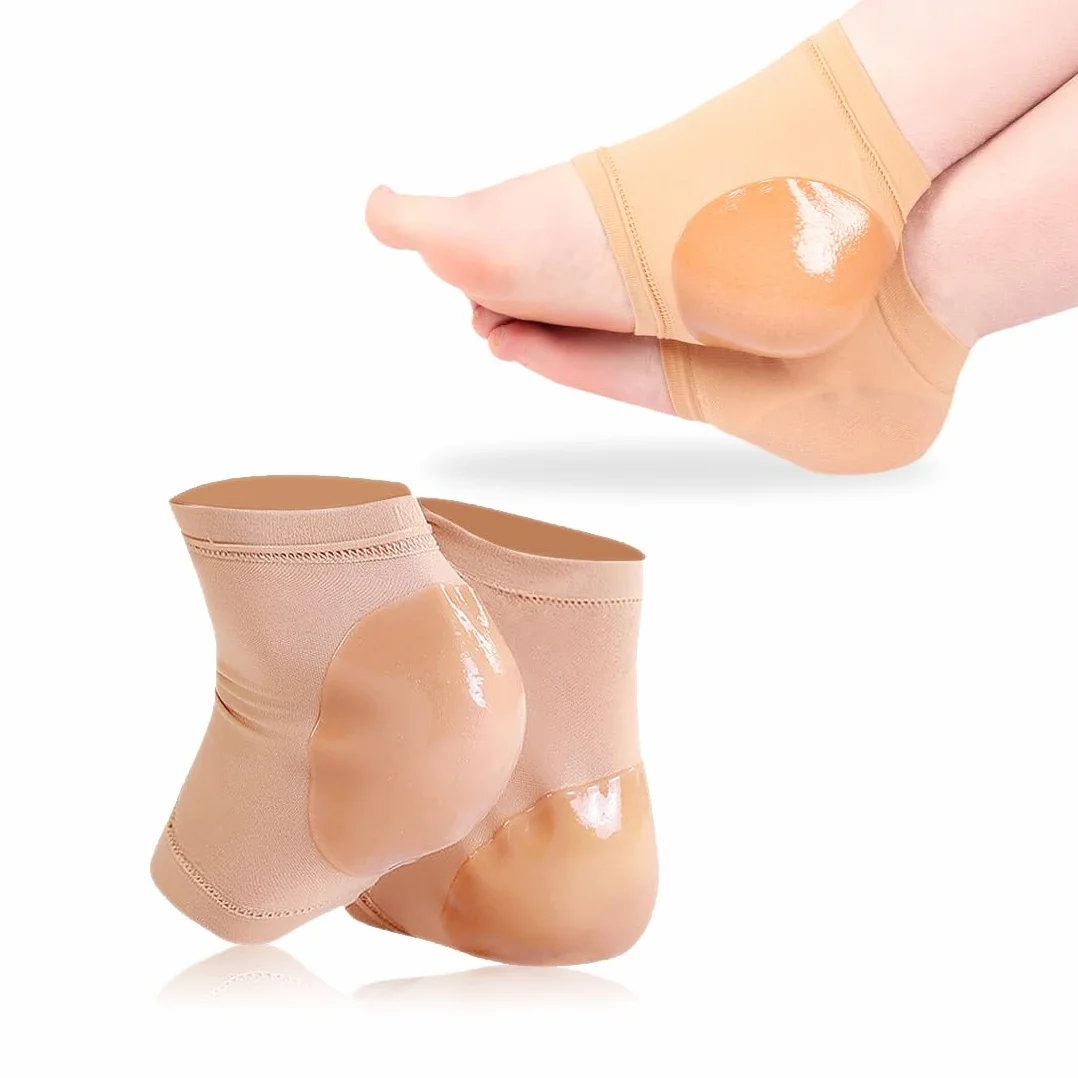 Chaussettes Hydratantes pour Talons Gelées à Bout Ouvert pour Talons Secs et Crevassés pour Femmes et Hommes