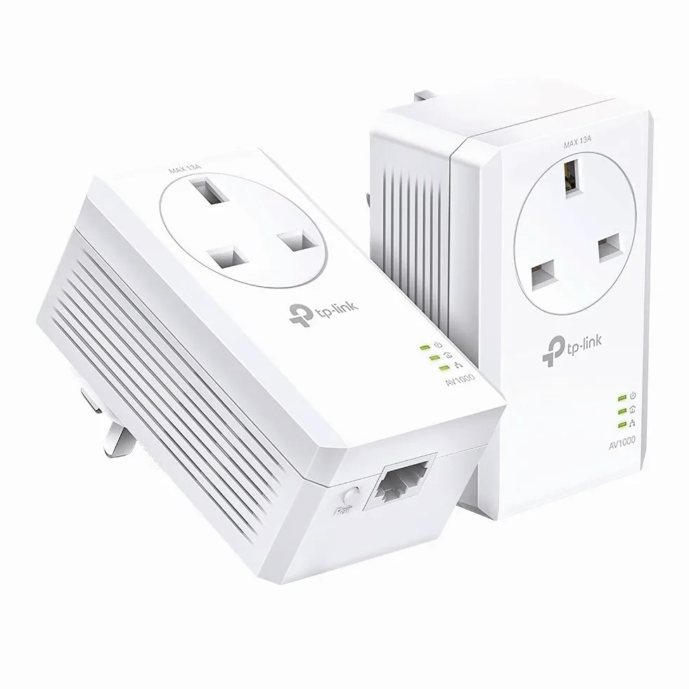 TP-Link TL-PA7017P KIT V4 - Starter Kit - Adaptateur par courant Powerline 1GbE, HomePlug AV2, jusqu'à 1 000 Mbps