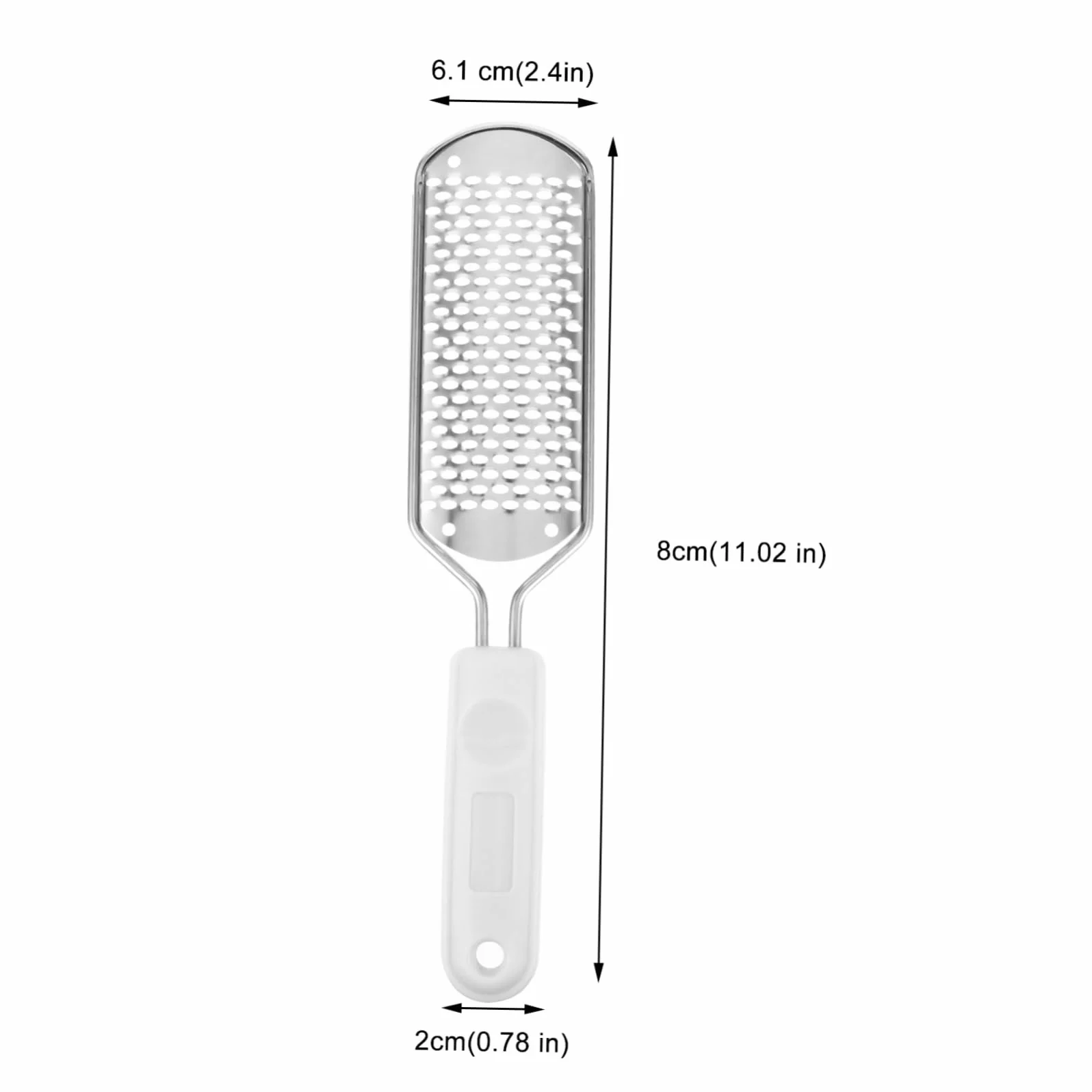 FRCOLOR Râpe à Peaux Mortes Acier Inoxydable Pied 2pièces Ergonomique Portable