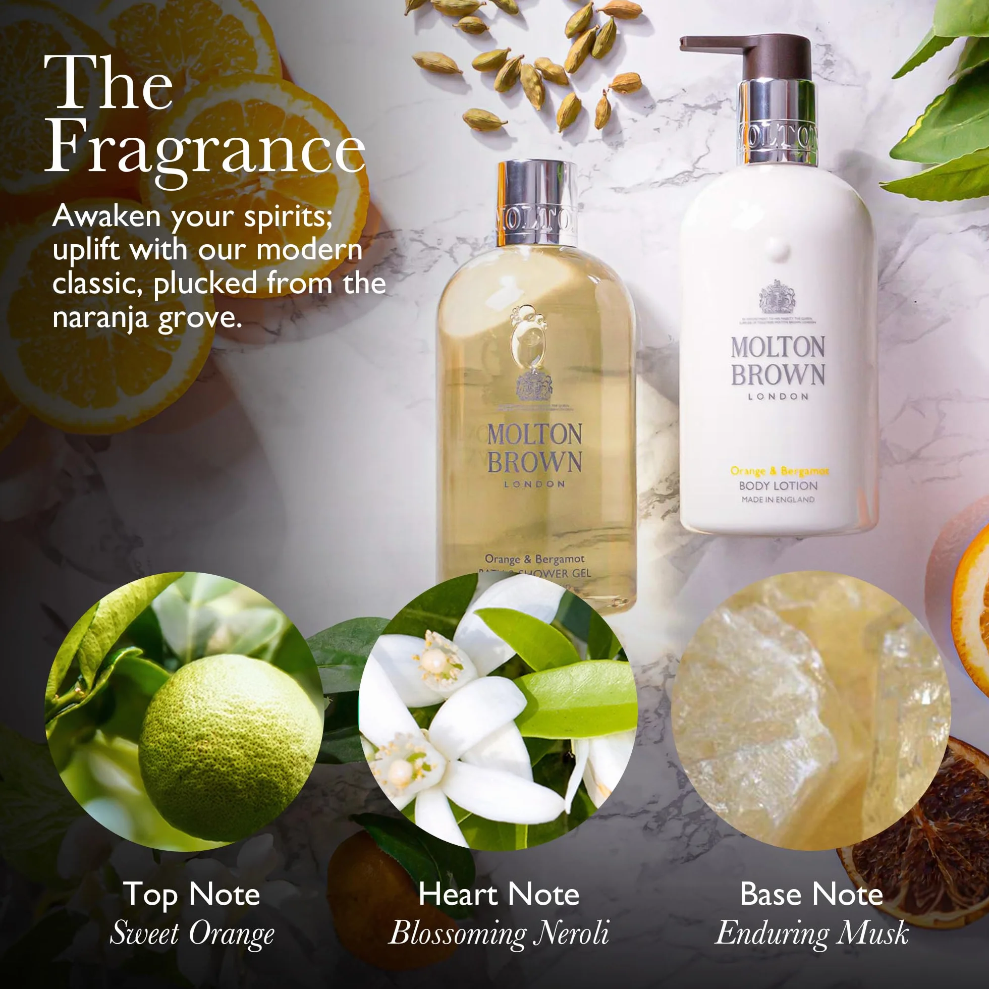 Molton Brown Huile de Bain Radiante Orange & Bergamote 200ml