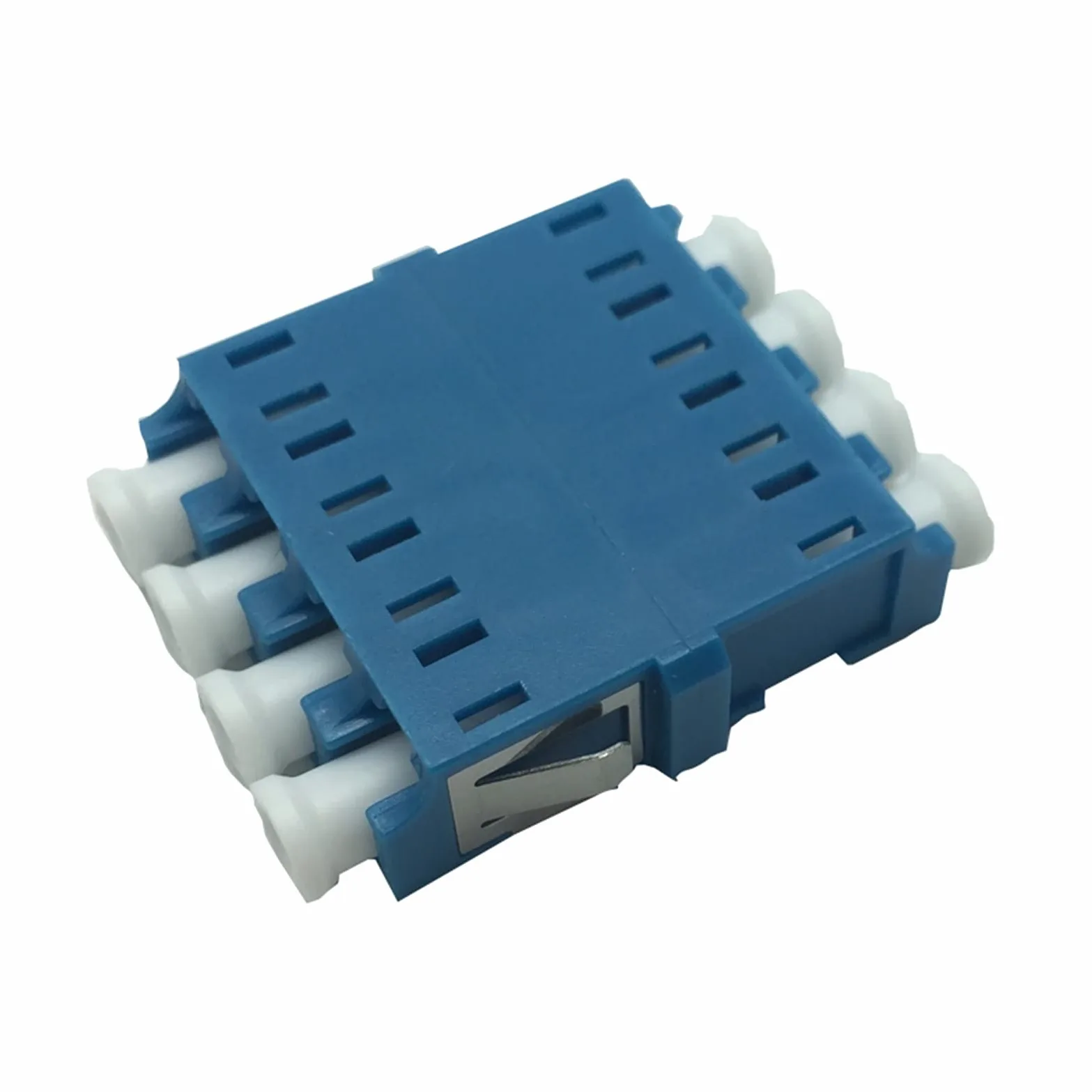 Accessoires de Fibre Optique 25 pcs LC UPC Adaptateur Quad à Fibre Optique LC Coupleur à Fibres optiques/Atténuateur Fibre Blanche DE Fibre Quad 4 Ports CONNECTEUR DE Fibre Connecteur