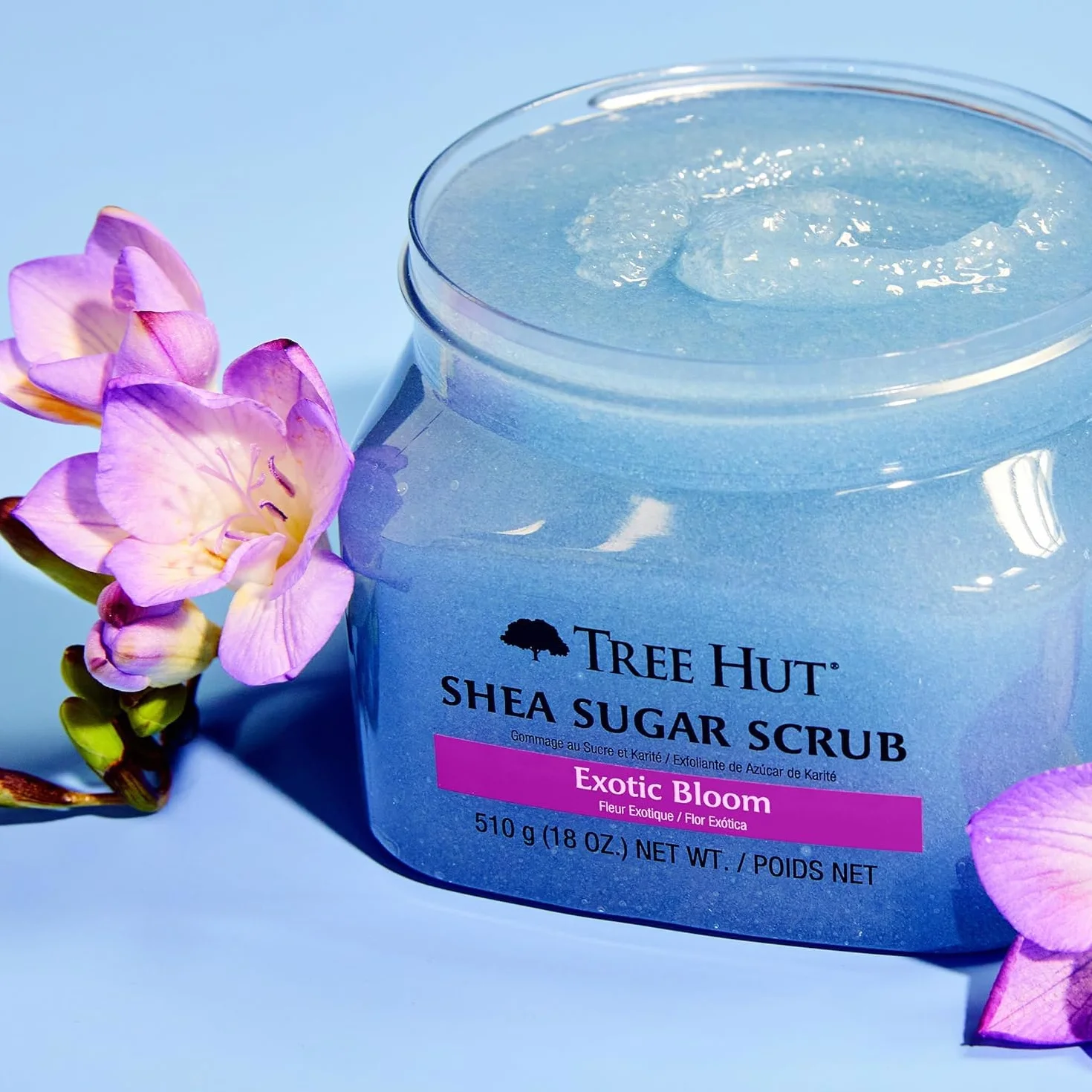 Exfoliating sugar scrub exotic flower 510 gr