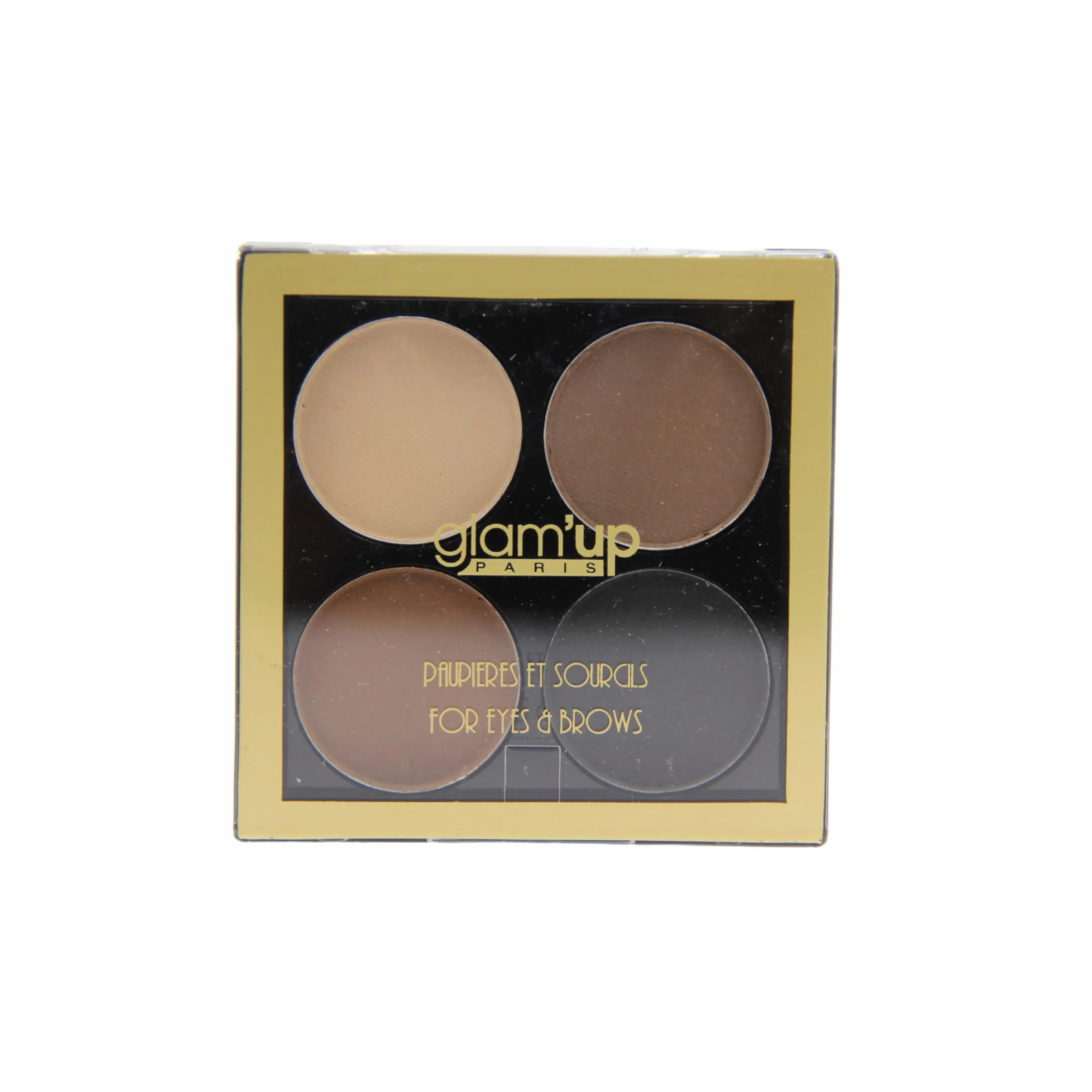 Glam’Up Paris Palette de Maquillage 2 en 1 Ombre à Paupières et Sourcils Nude