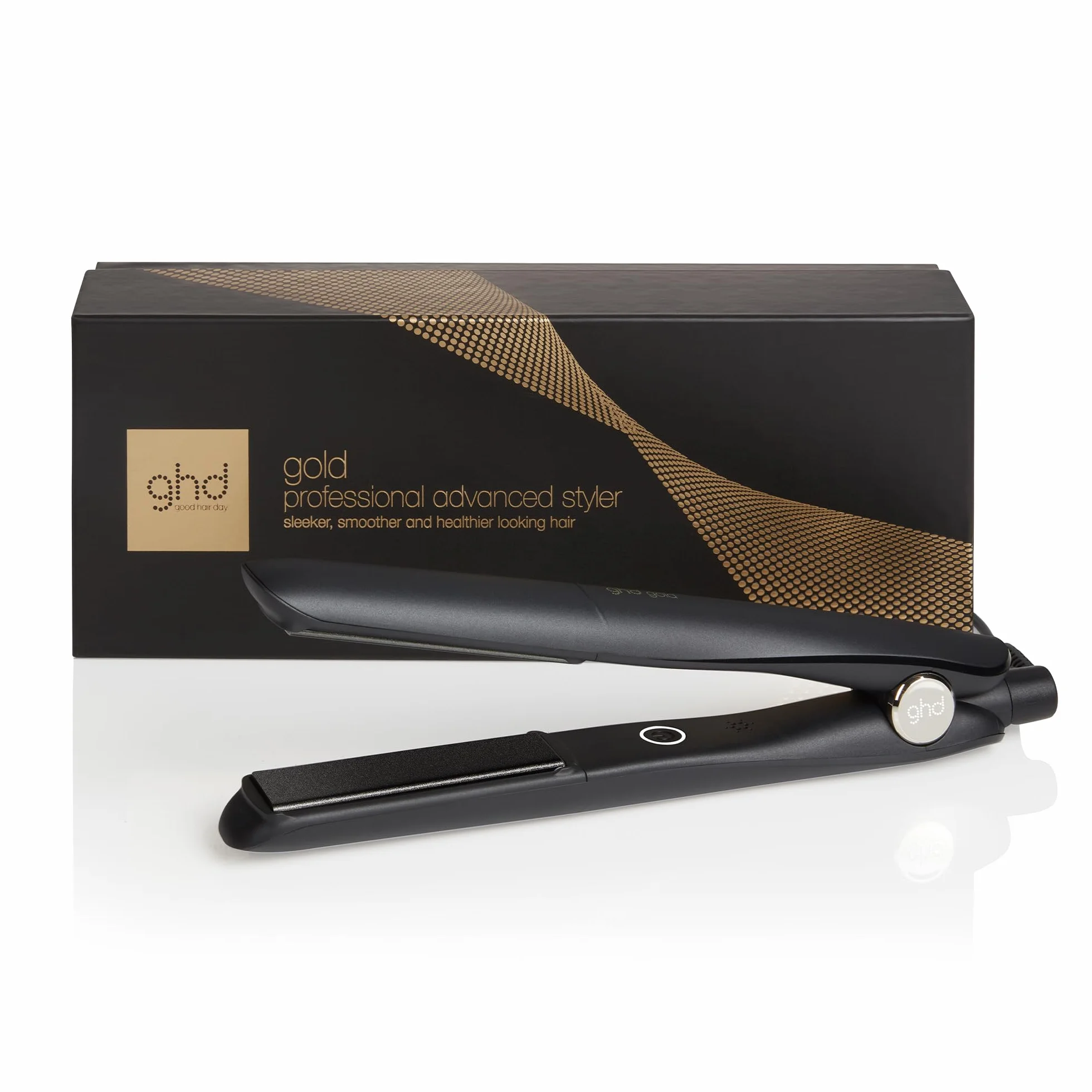 ghd Gold Lisseur Cheveux Fer à Lisser Professionnel 65% Plus Brillants Design Arrondi